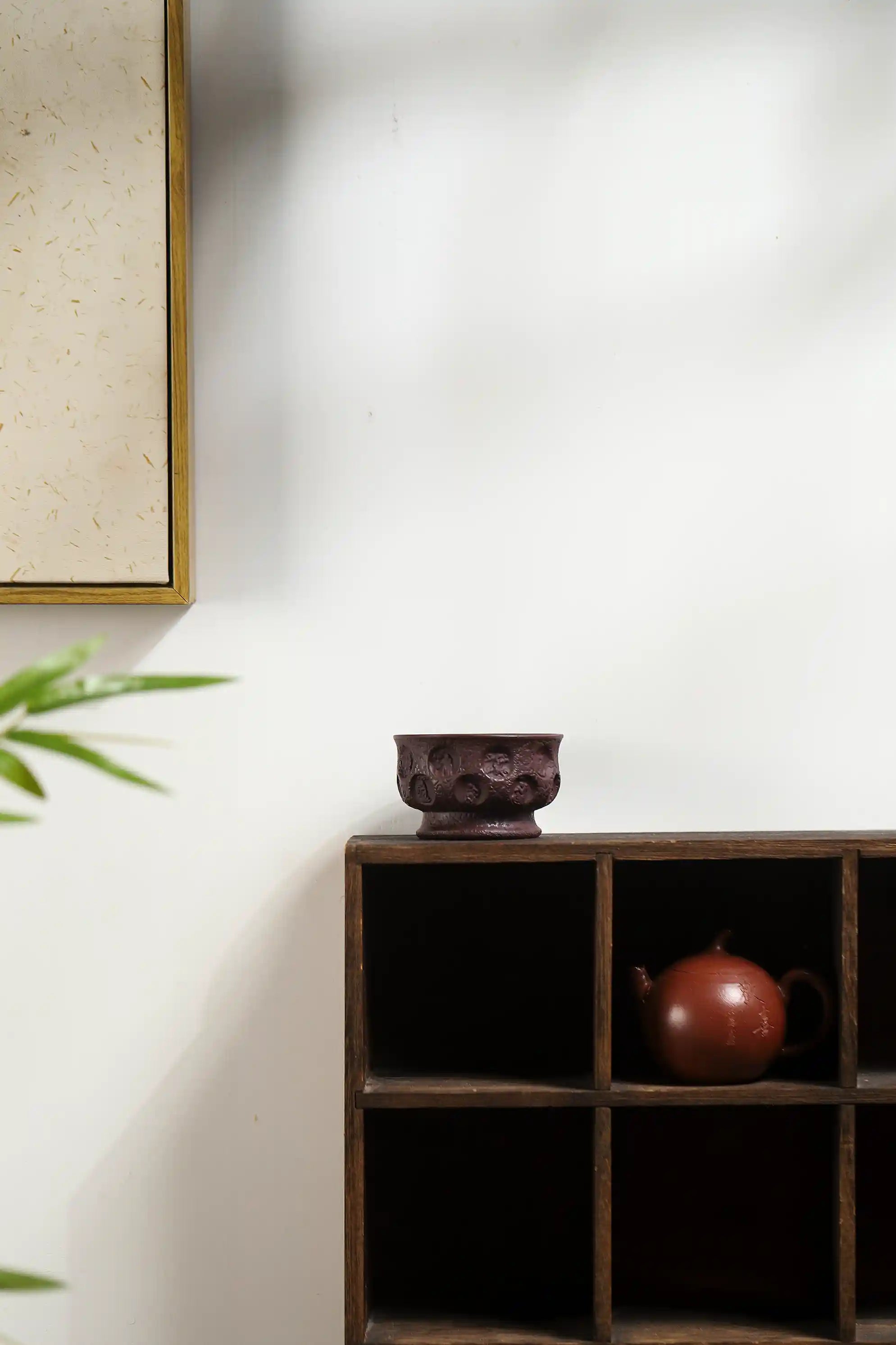 Yixing Zisha Handmade Buddha Grotto Tea Cup