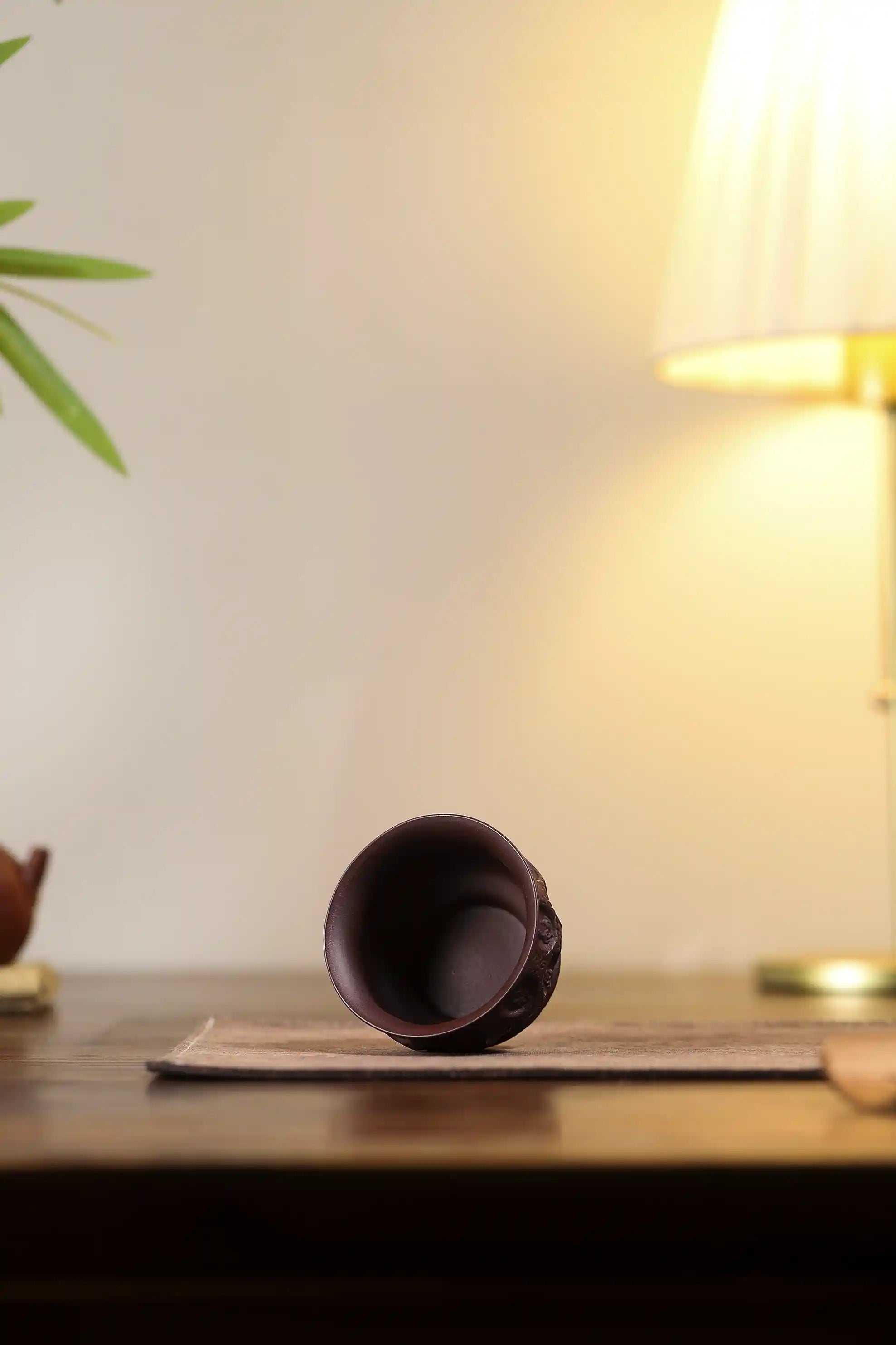 Yixing Zisha Handmade Buddha Grotto Tea Cup