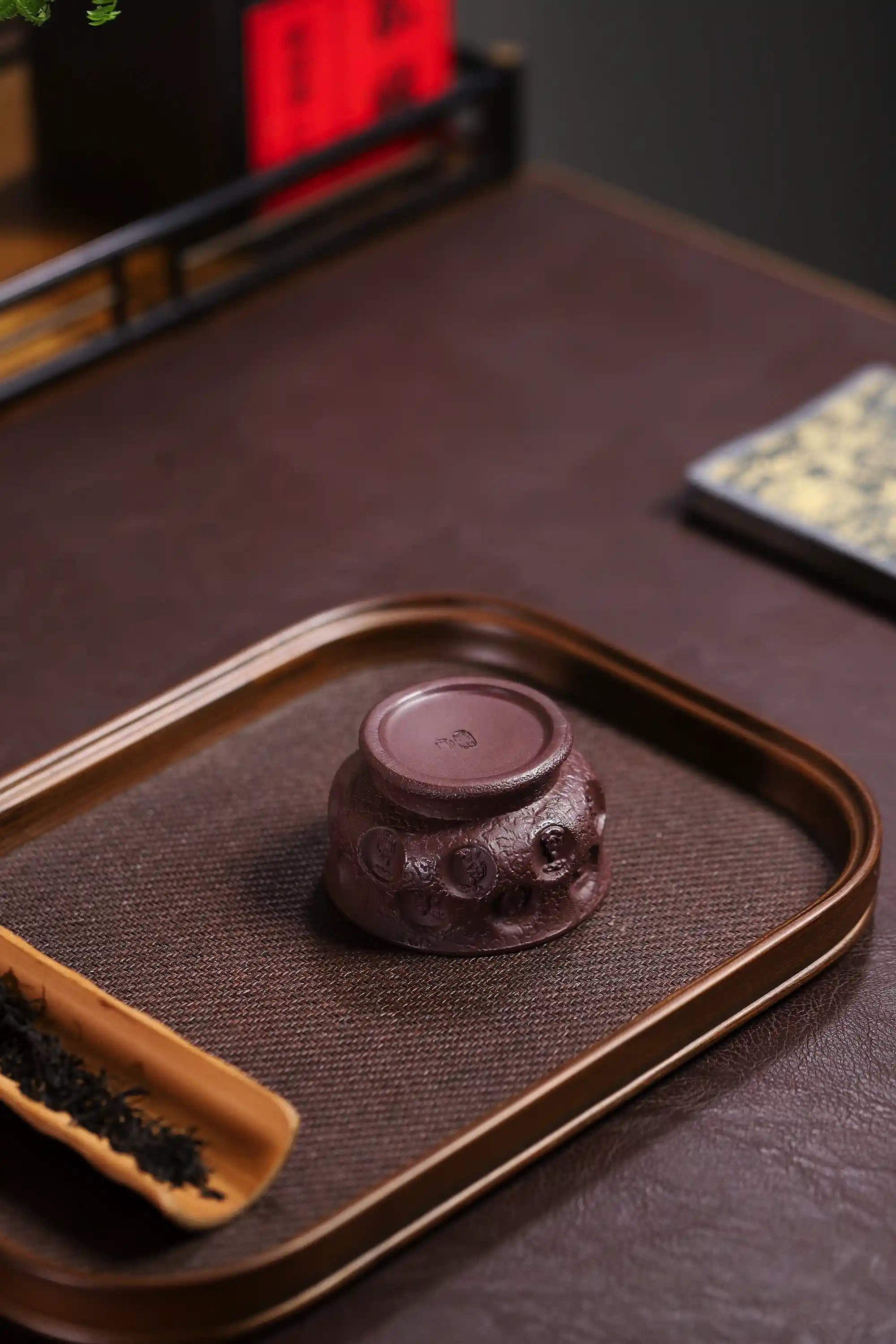 Yixing Zisha Handmade Buddha Grotto Tea Cup