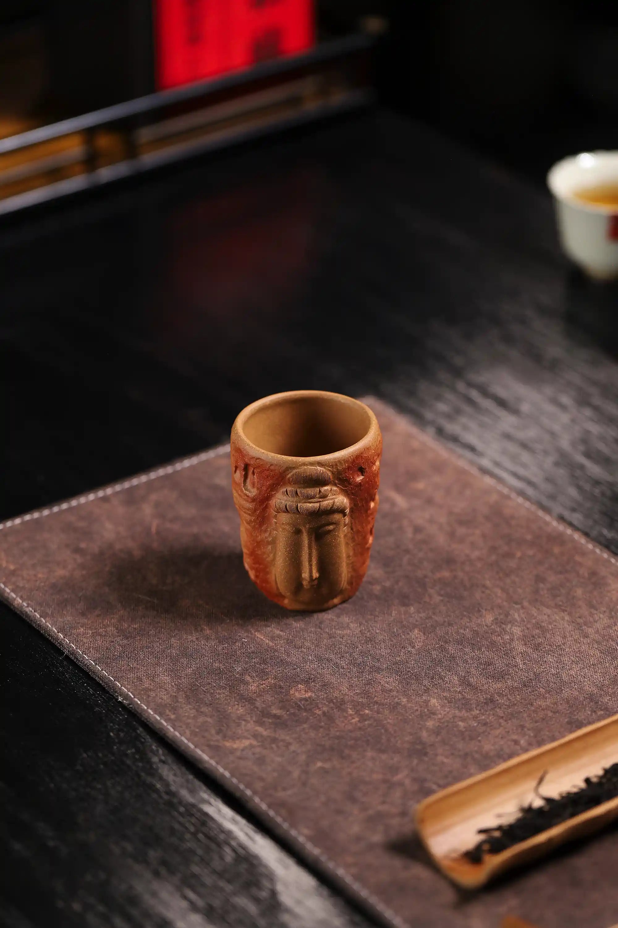 Yixing Zisha Handmade Buddha - head Teacup