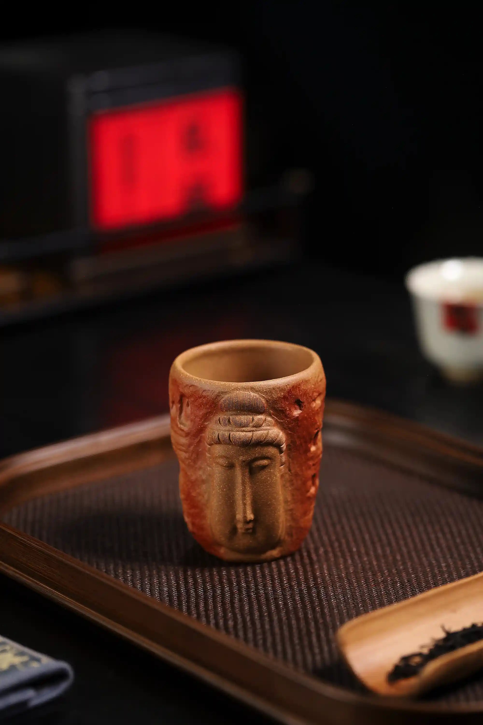 Yixing Zisha Handmade Buddha - head Teacup