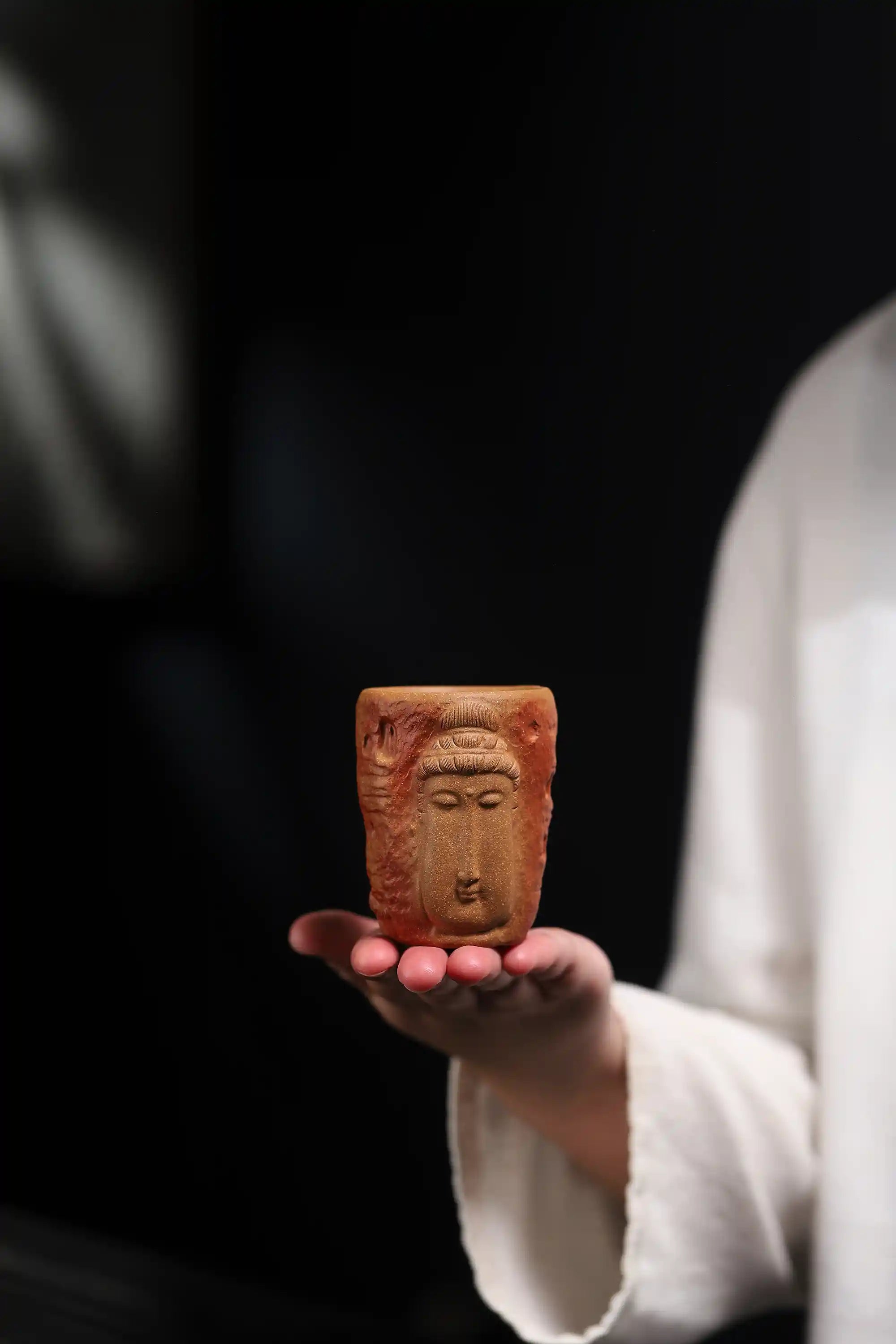 Yixing Zisha Handmade Buddha - head Teacup