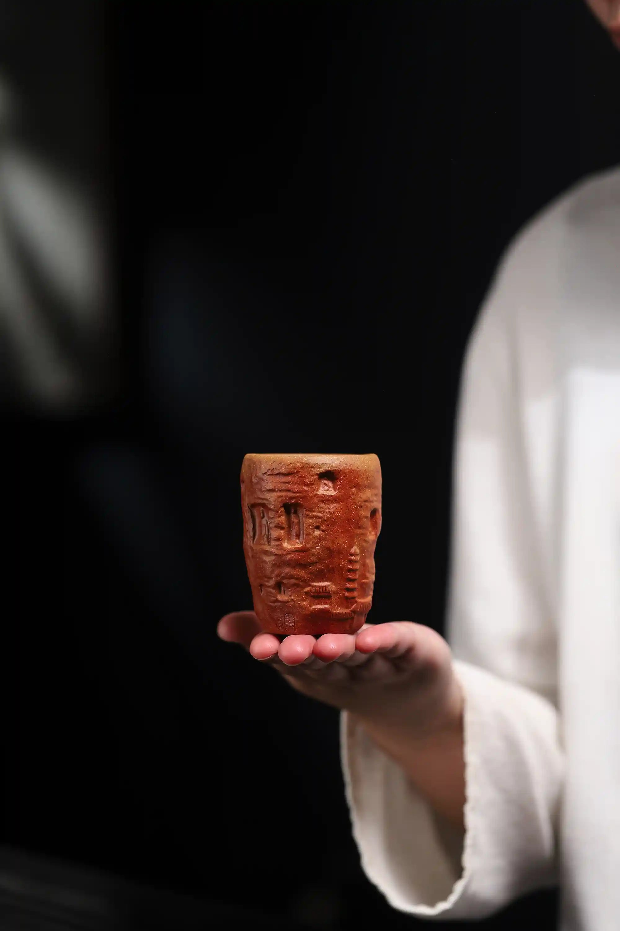 Yixing Zisha Handmade Buddha - head Teacup