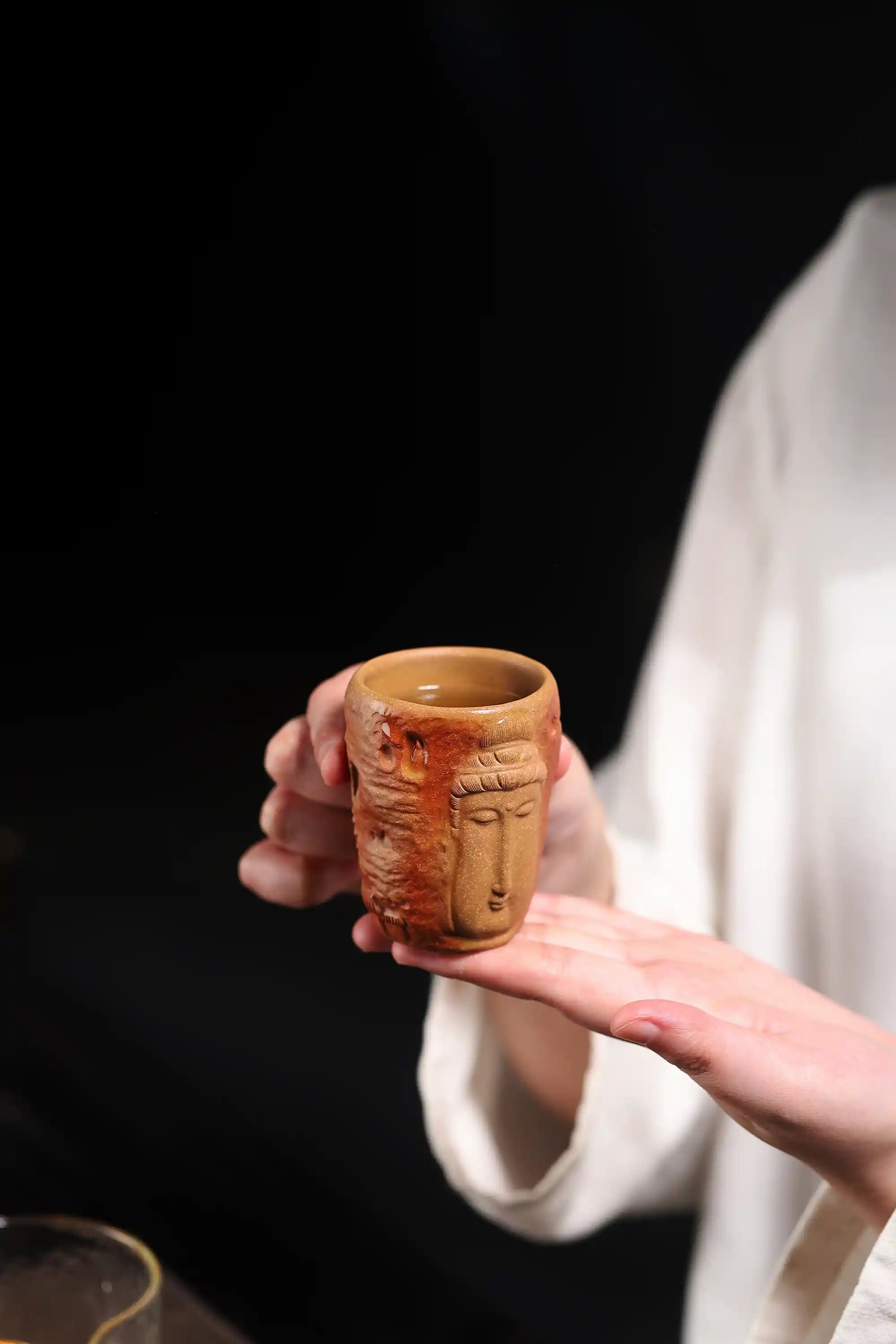 Yixing Zisha Handmade Buddha - head Teacup