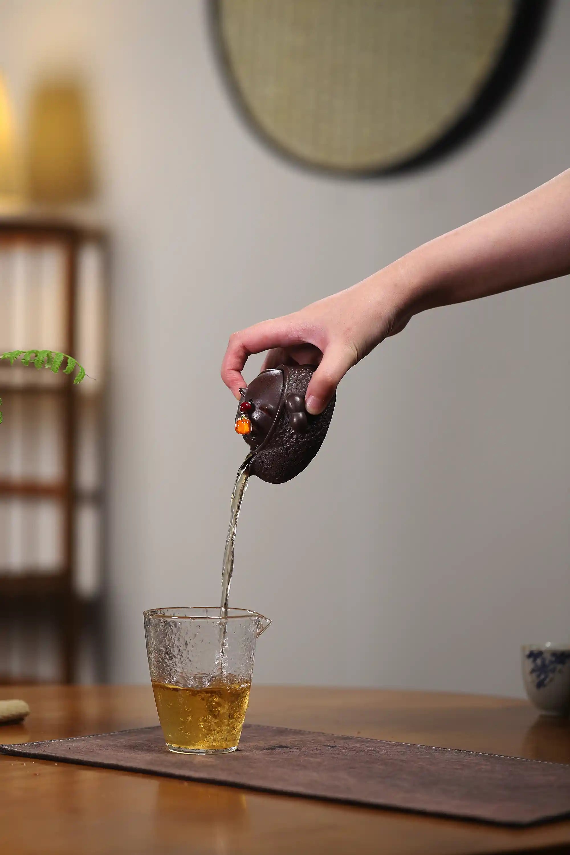Yixing Zisha Handmade Cat Teapot