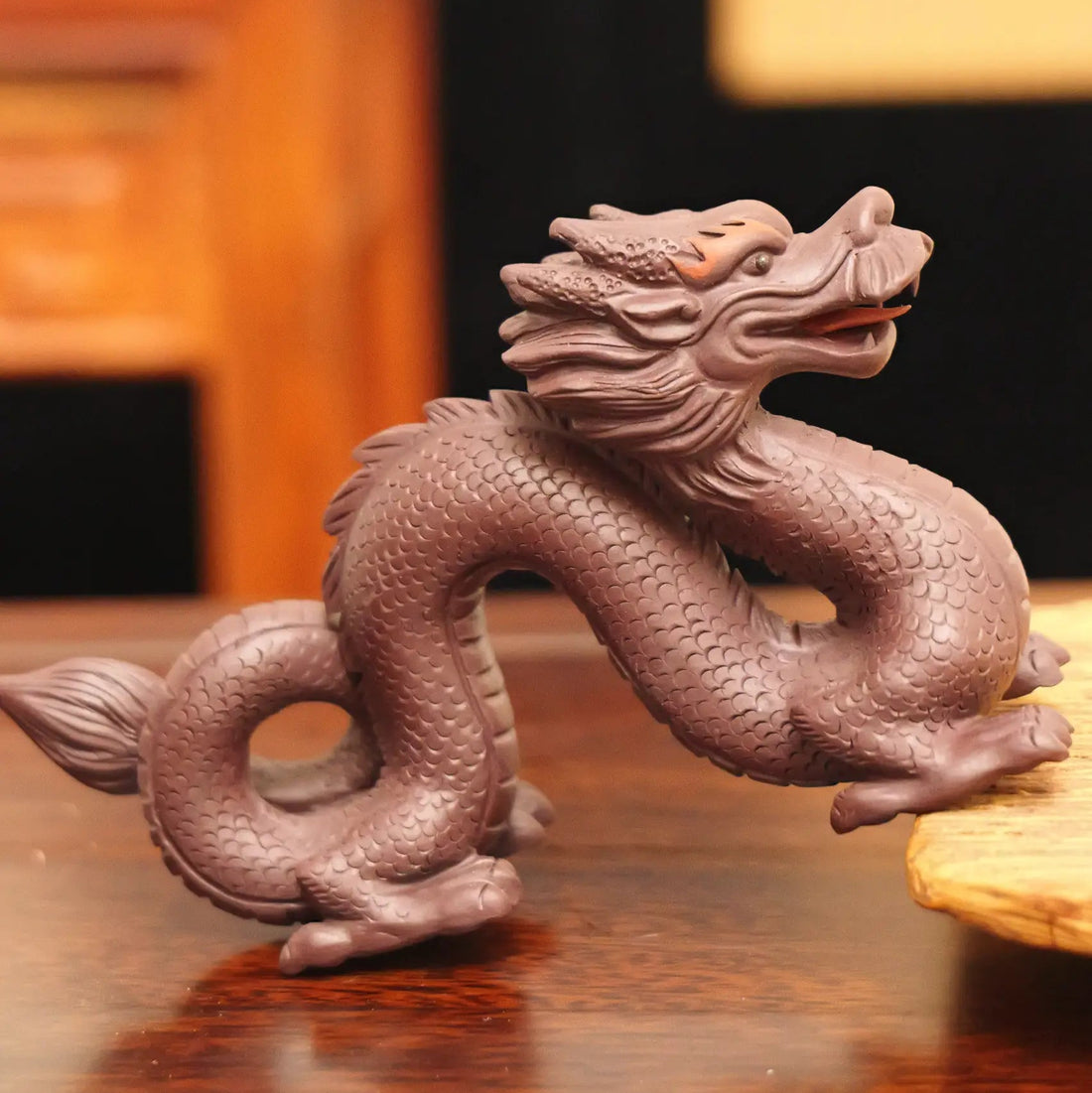 Yixing Zisha Handmade Coiled Dragon Tea Pet