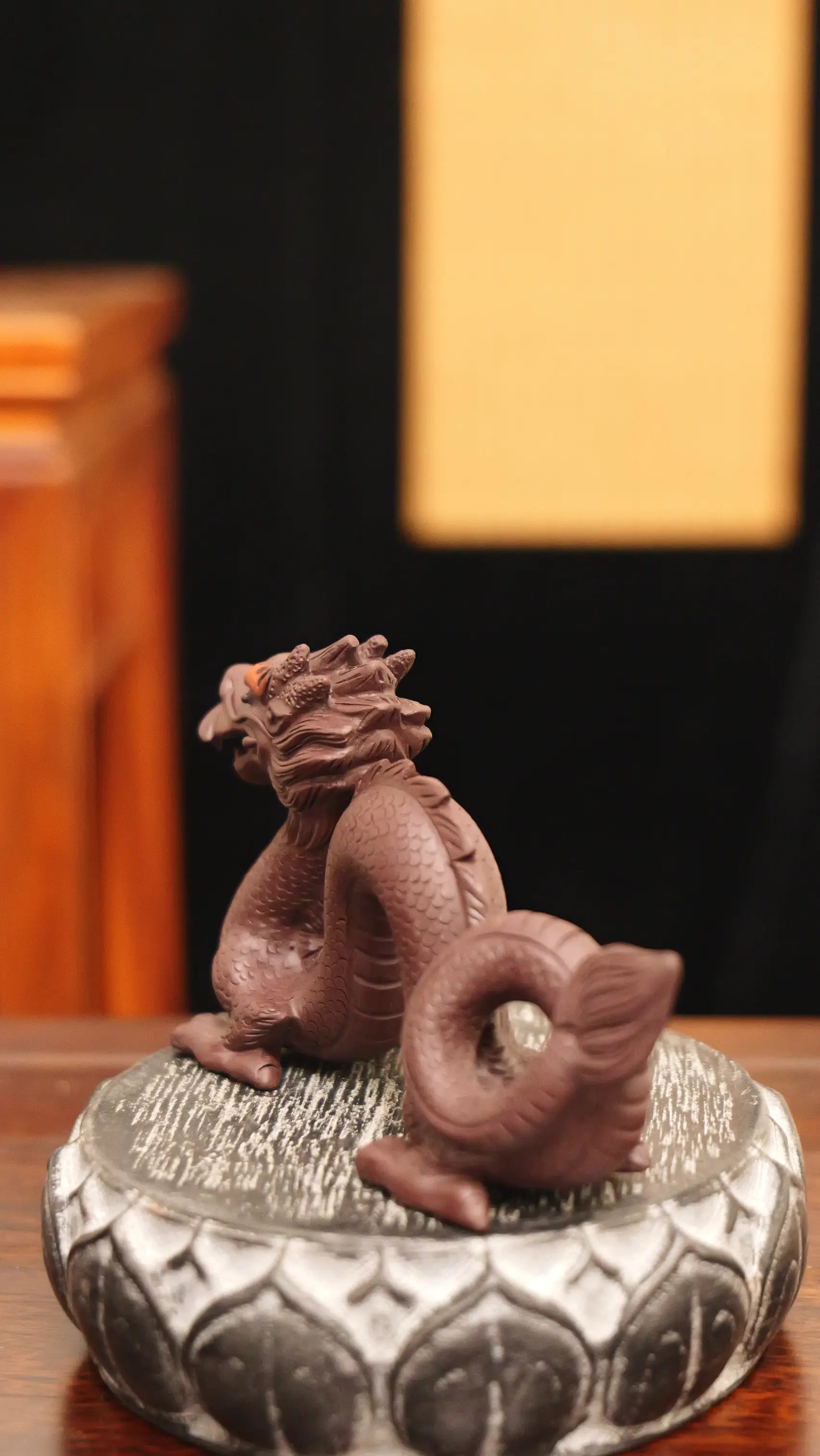 Yixing Zisha Handmade Coiled Dragon Tea Pet