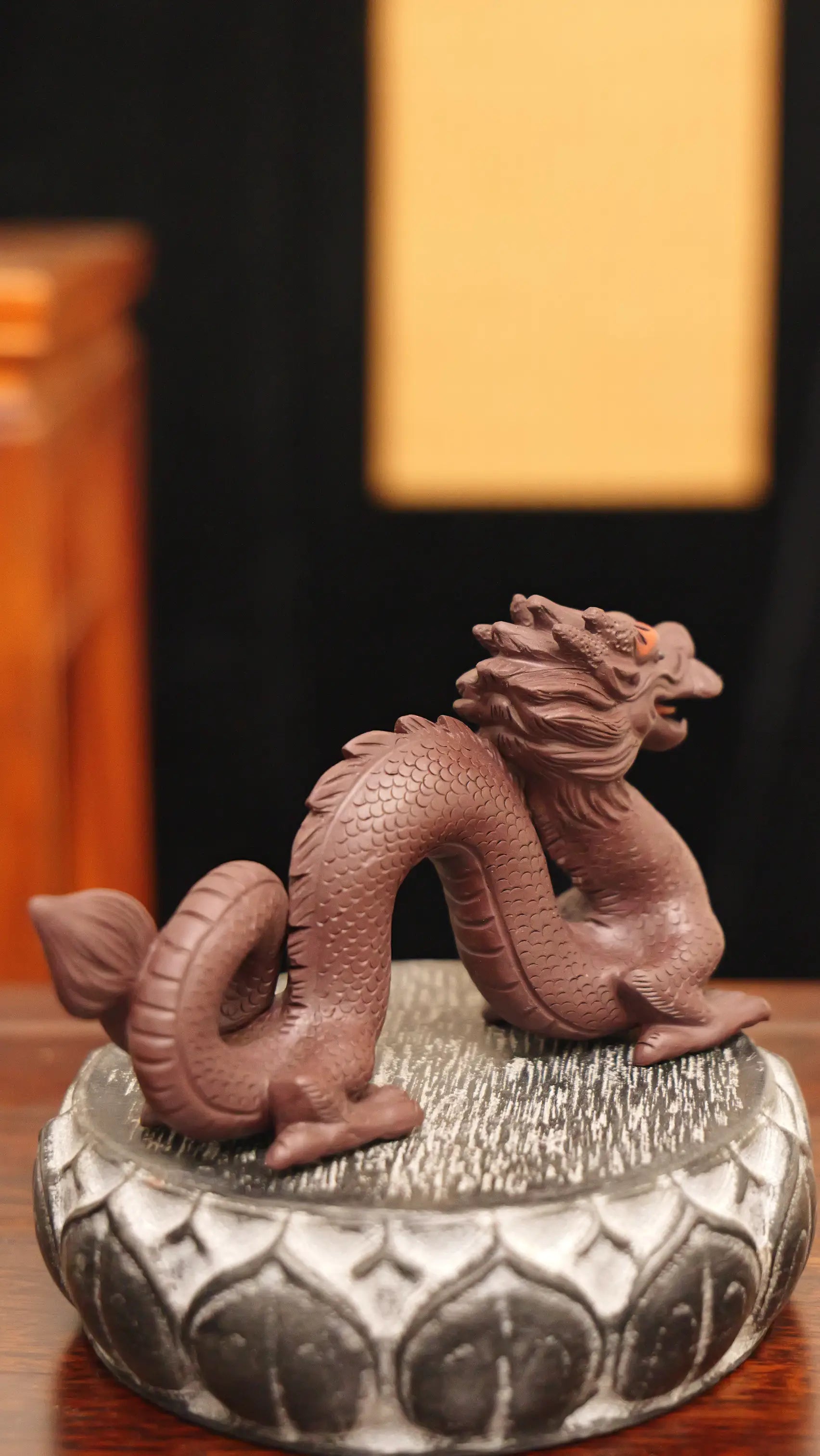 Yixing Zisha Handmade Coiled Dragon Tea Pet