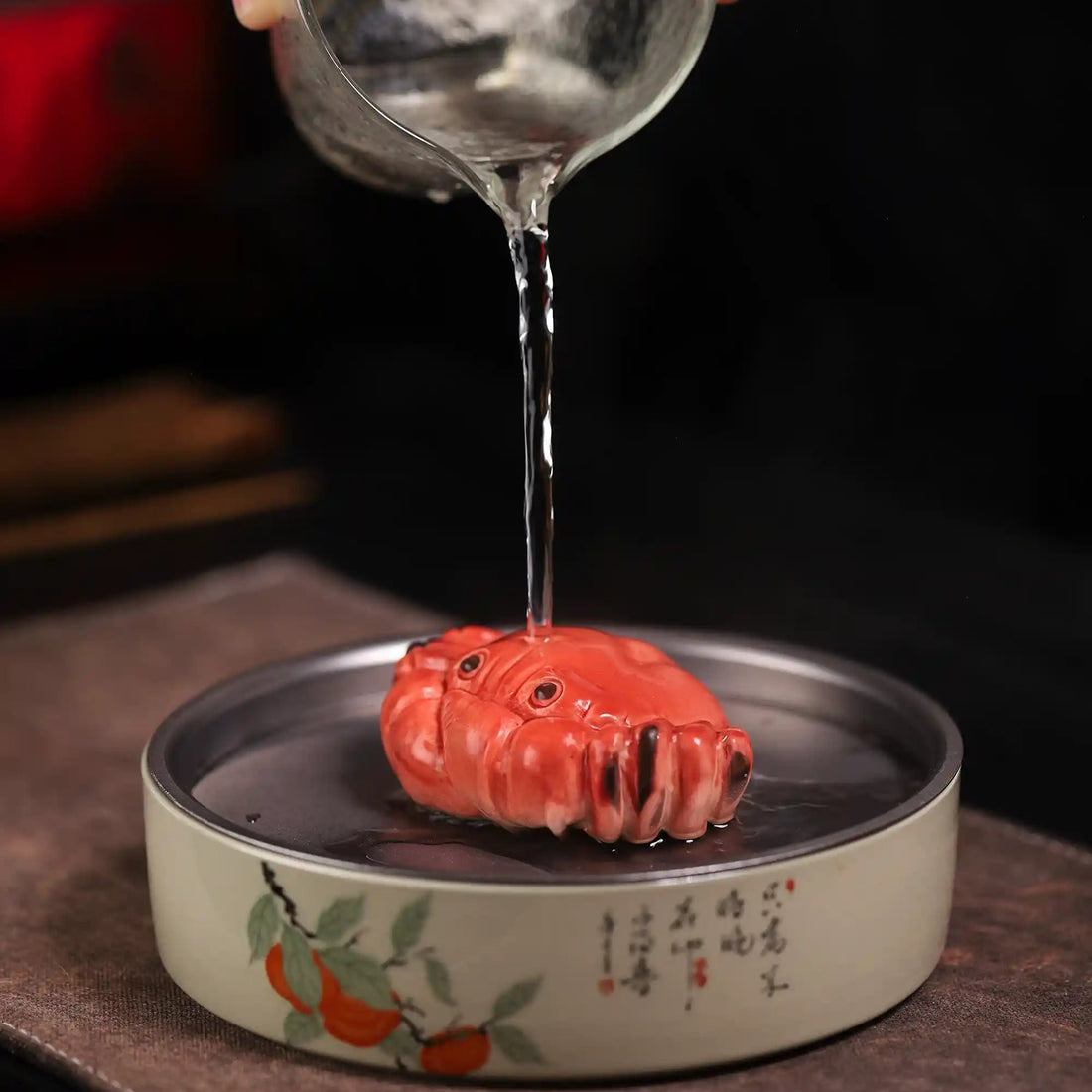 Yixing Zisha Handmade Color - changing Crab Tea Pet