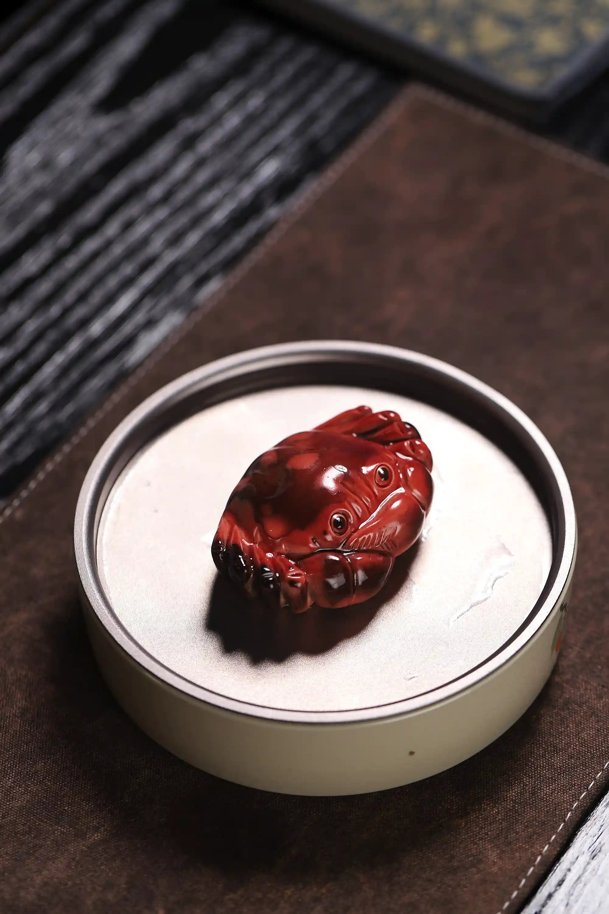 Yixing Zisha Handmade Color - changing Crab Tea Pet
