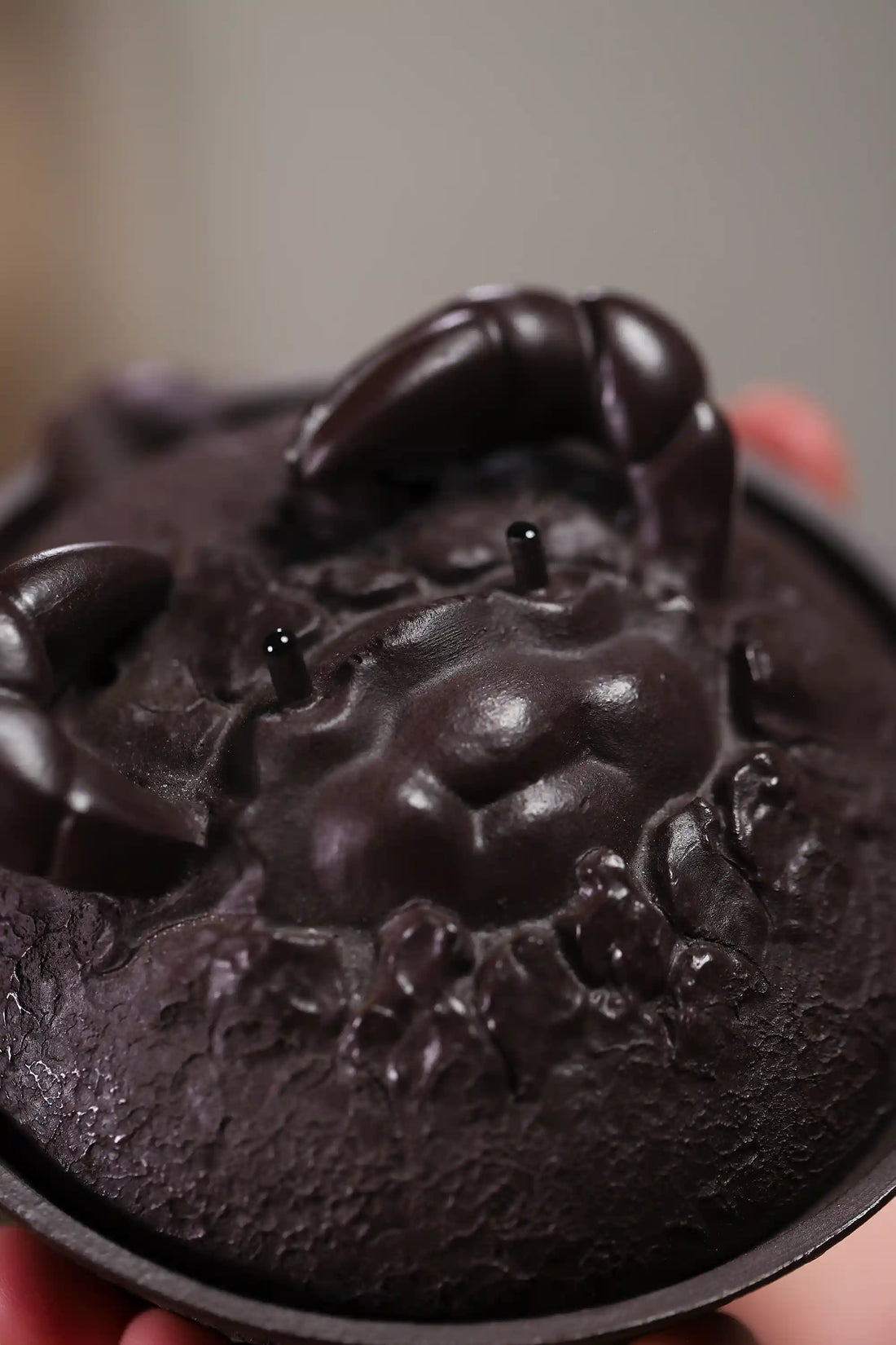 Yixing Zisha Handmade Crab-Lid Teapot