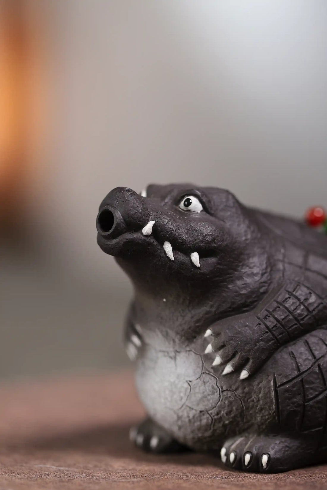 Yixing Zisha Handmade Crocodile Teapot