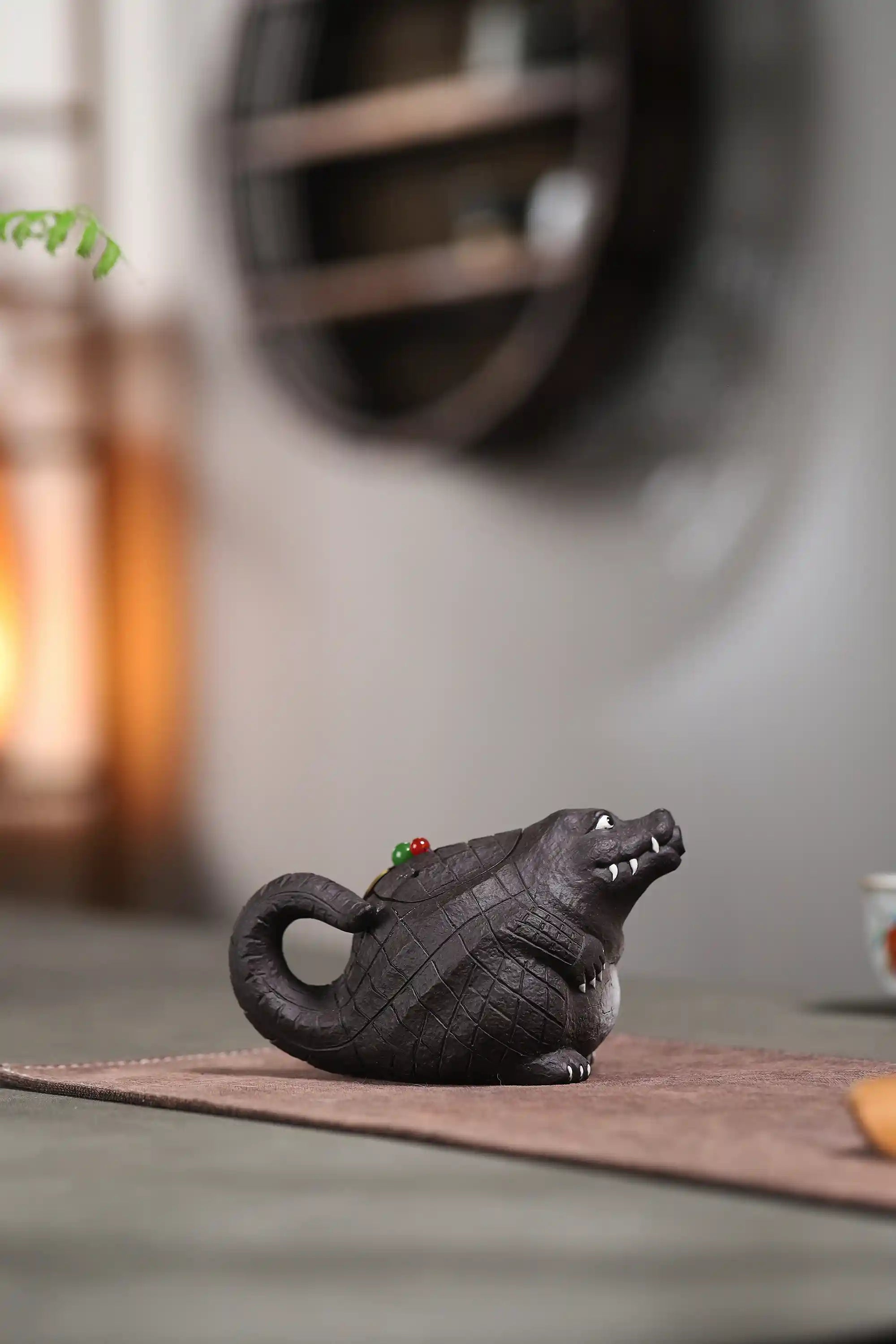 Yixing Zisha Handmade Crocodile Teapot