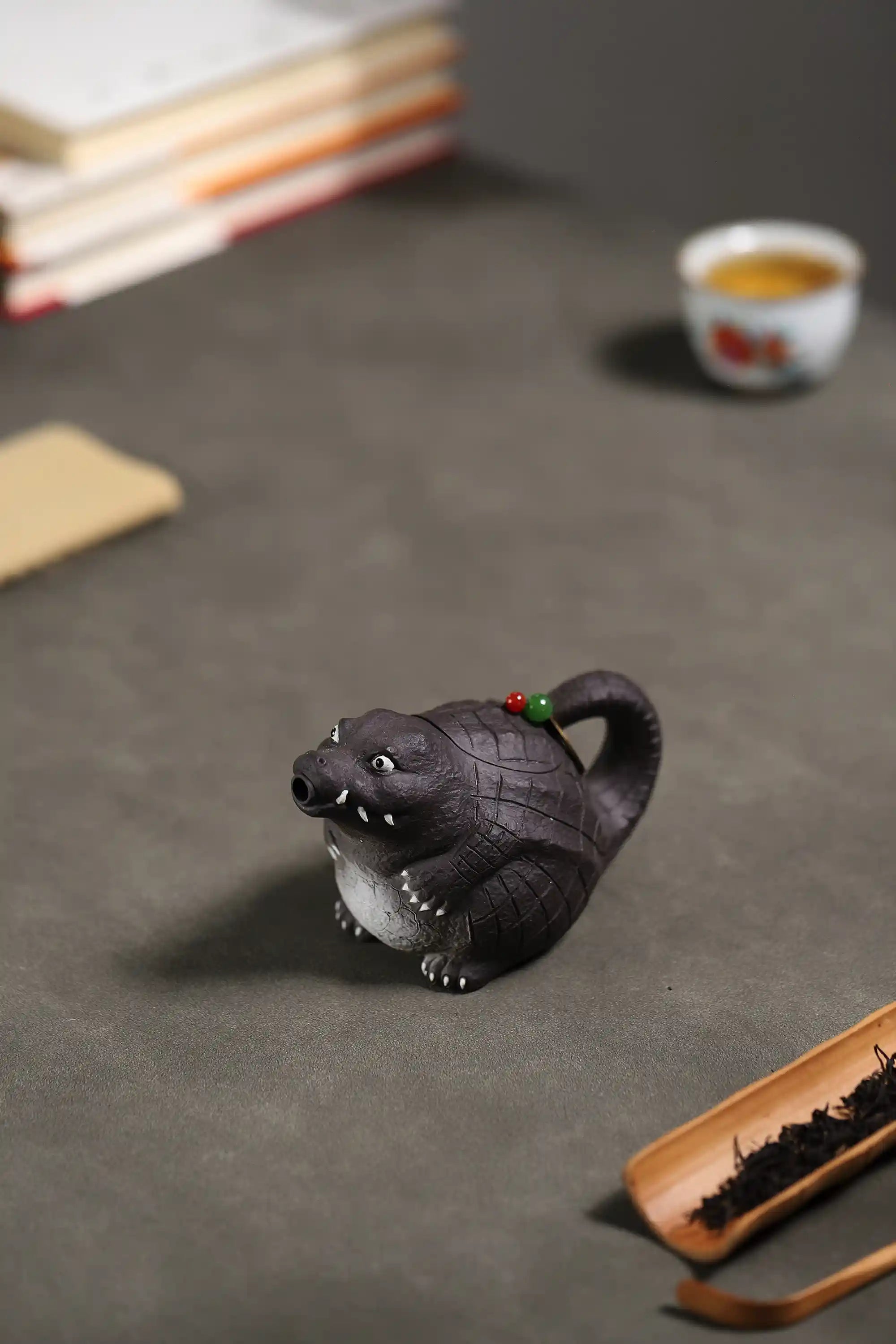 Yixing Zisha Handmade Crocodile Teapot