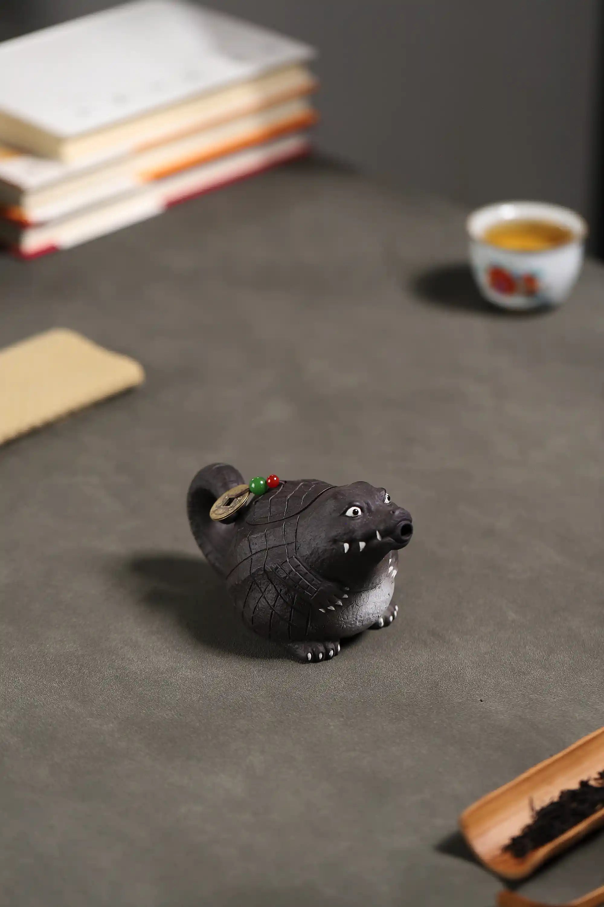 Yixing Zisha Handmade Crocodile Teapot