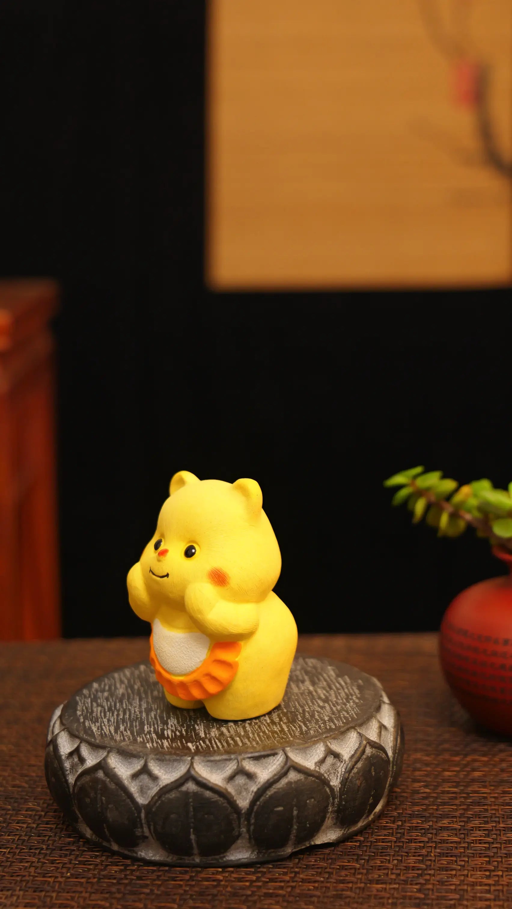 Yixing Zisha Handmade Cute Bear Tea Pet