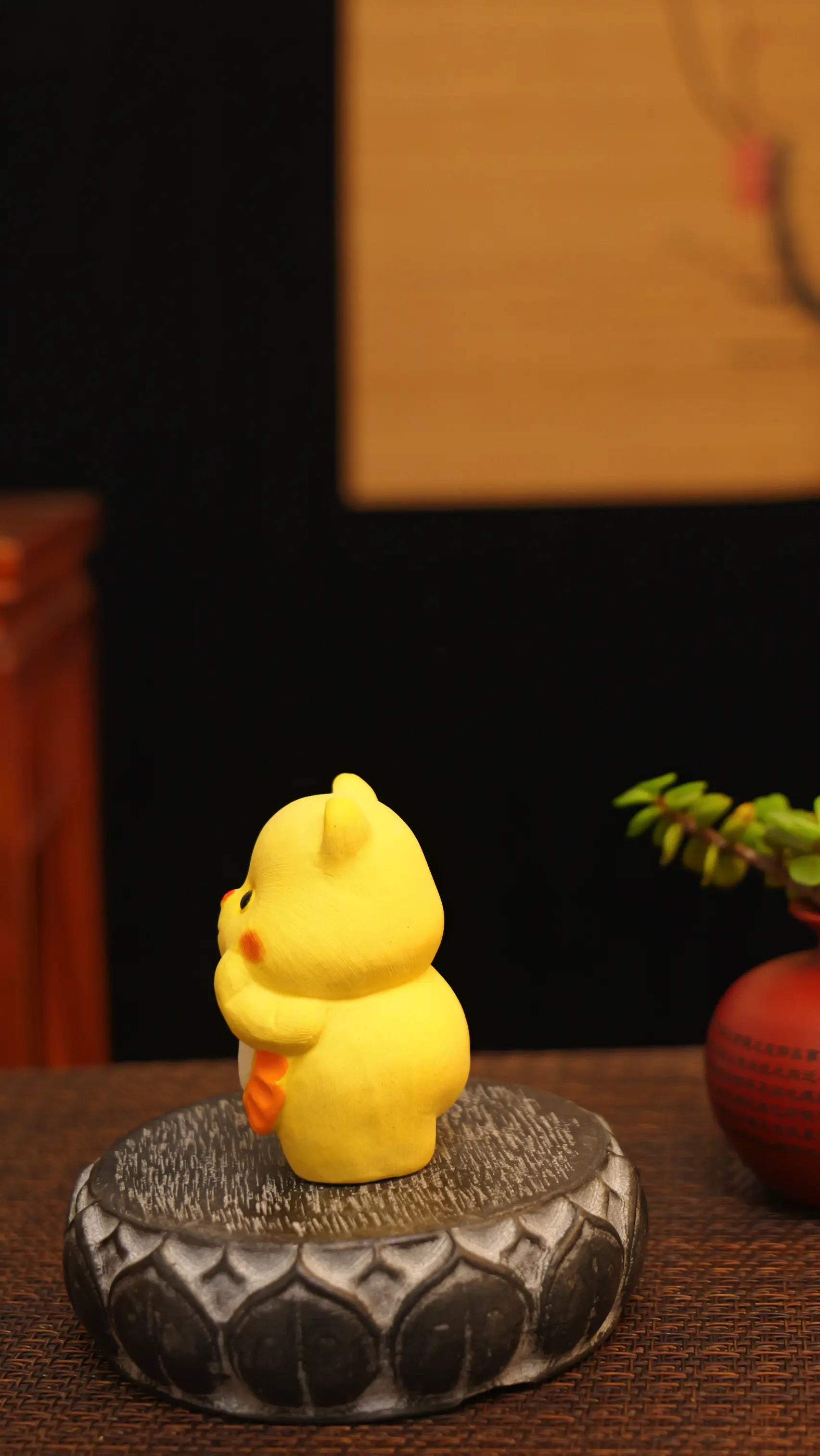 Yixing Zisha Handmade Cute Bear Tea Pet