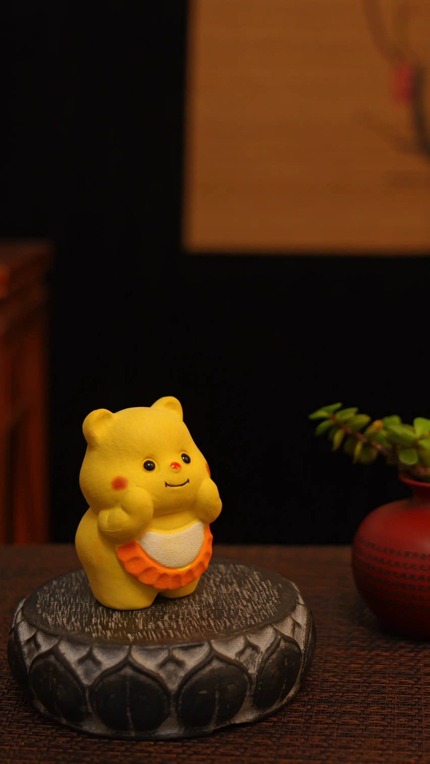 Yixing Zisha Handmade Cute Bear Tea Pet