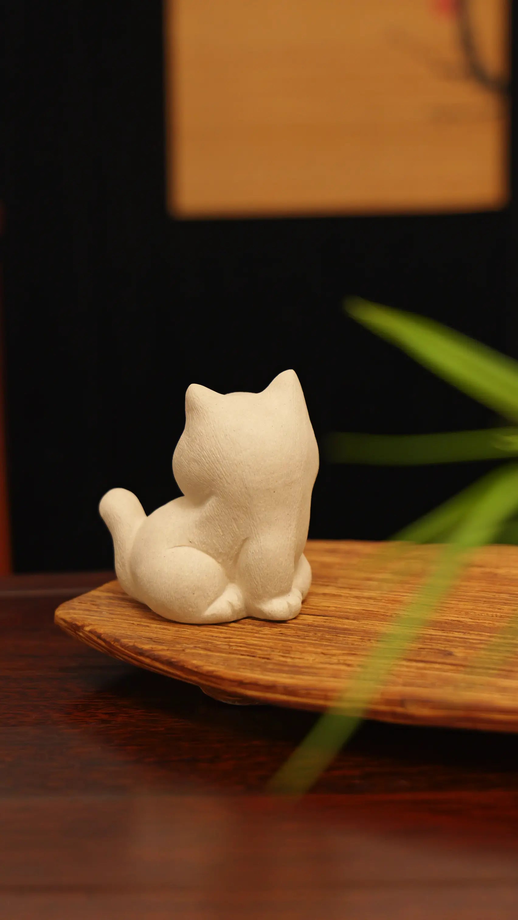 Yixing Zisha Handmade Cute Cat Tea Pet