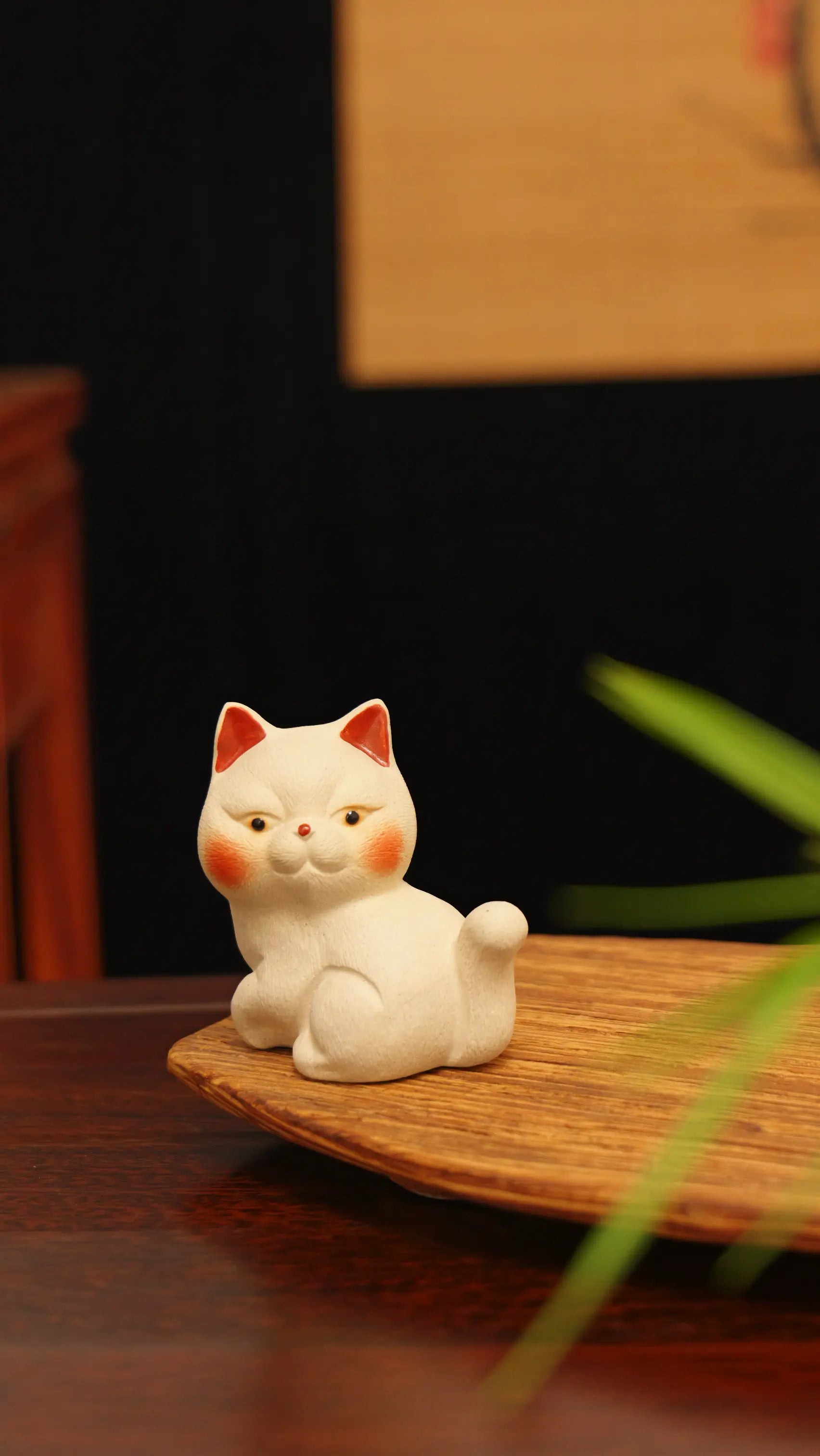 Yixing Zisha Handmade Cute Cat Tea Pet