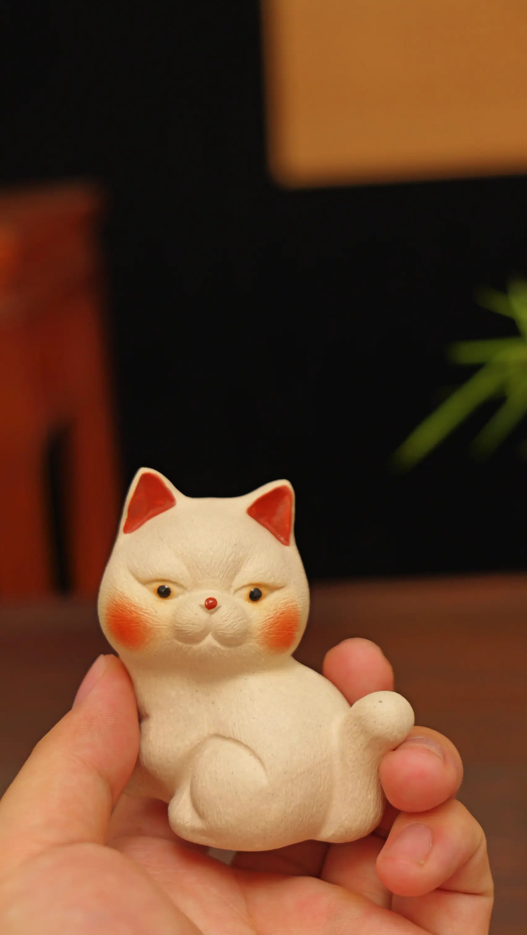 Yixing Zisha Handmade Cute Cat Tea Pet