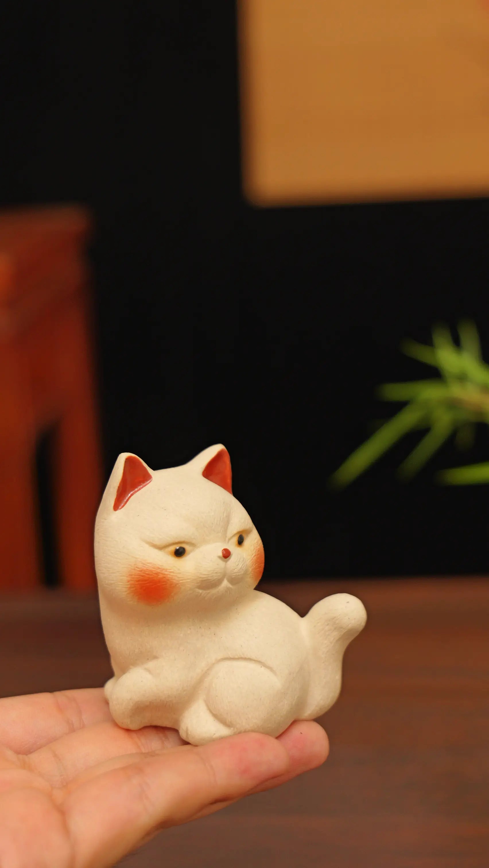 Yixing Zisha Handmade Cute Cat Tea Pet
