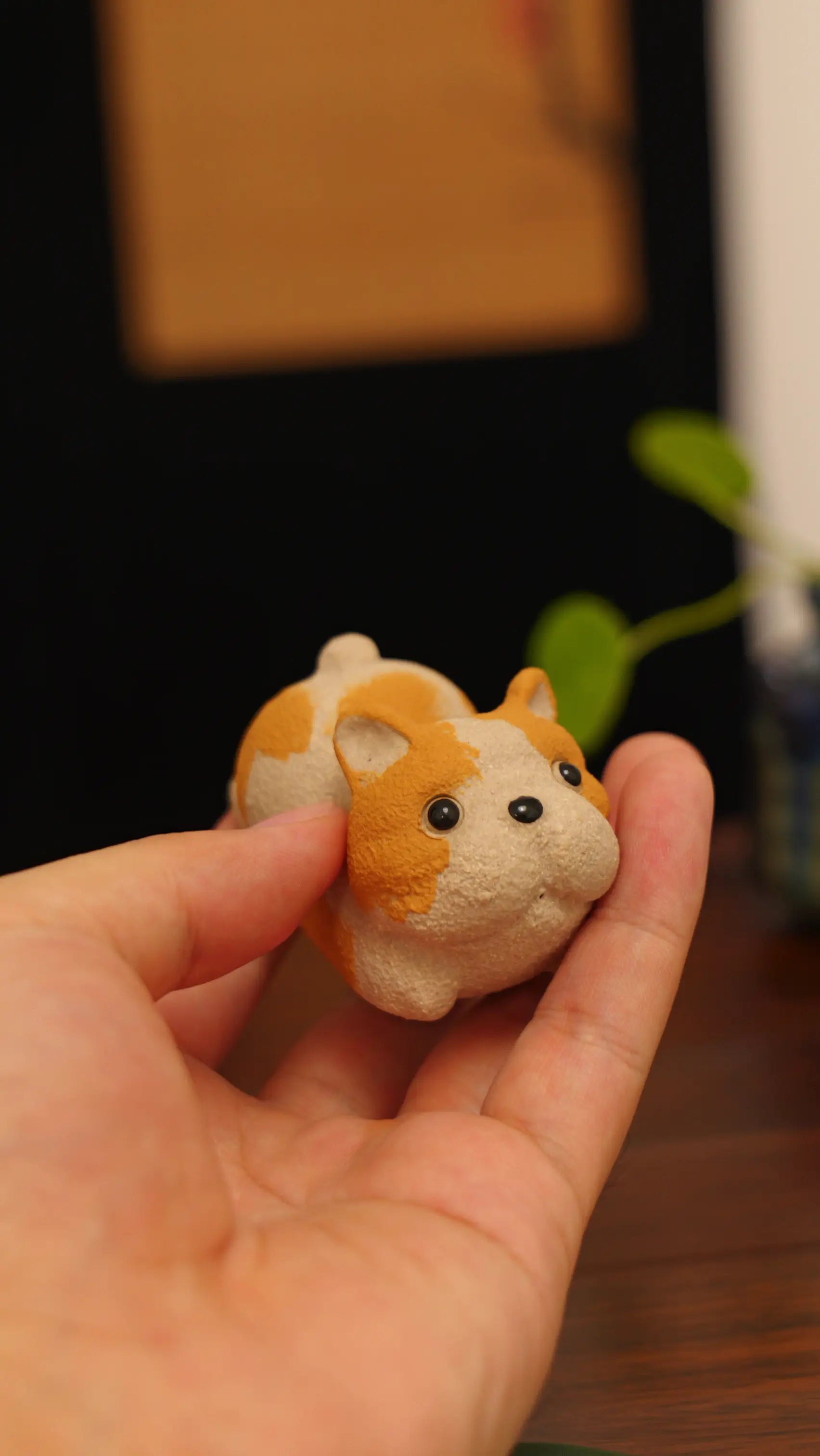 Yixing Zisha Handmade Cute Corgi Tea Pet (Lovely Lying-down Style)