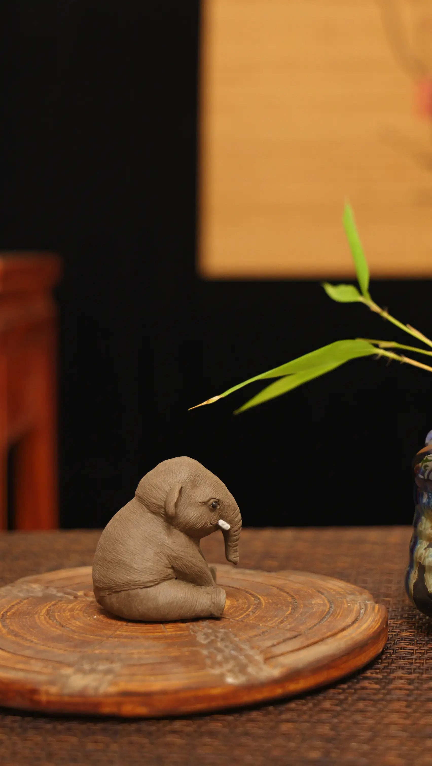 Yixing Zisha Handmade Cute Elephant Tea Pet