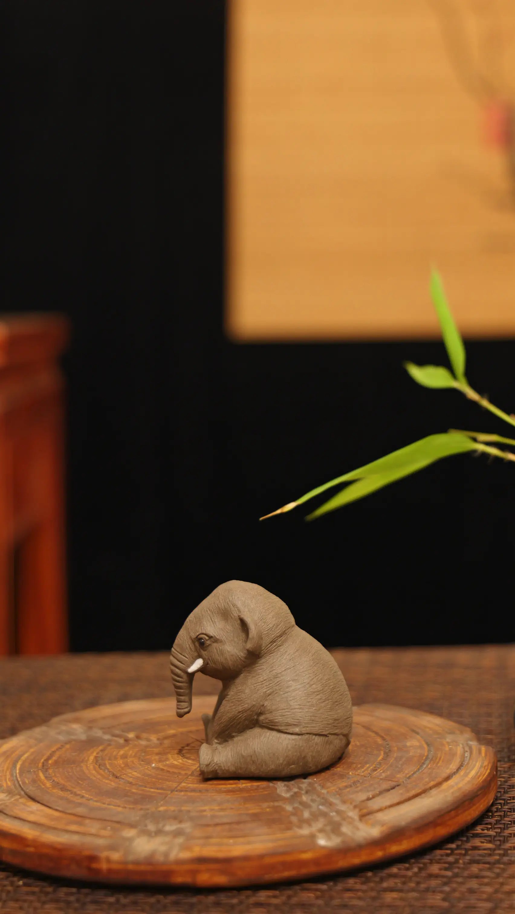 Yixing Zisha Handmade Cute Elephant Tea Pet