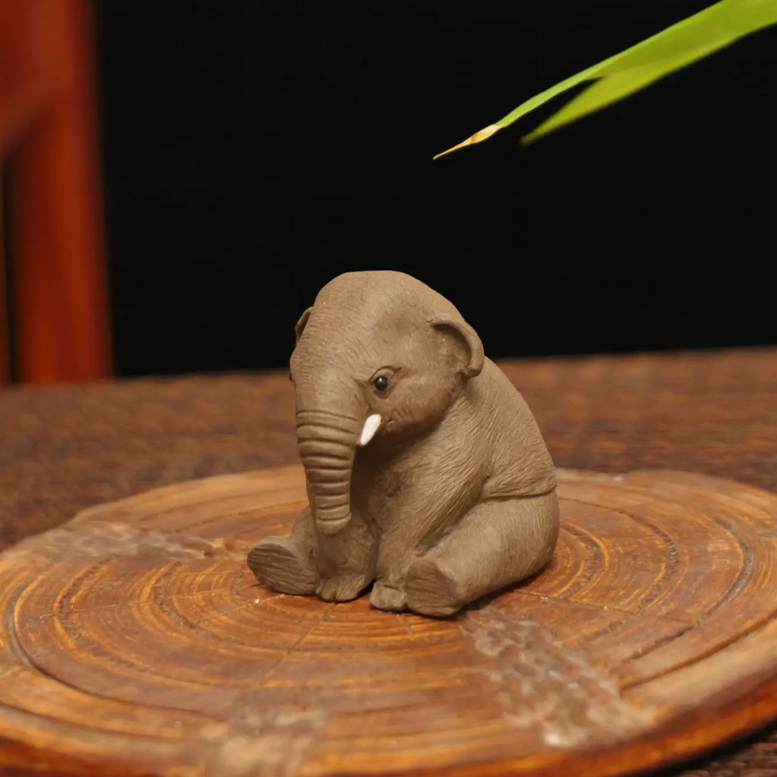 Yixing Zisha Handmade Cute Elephant Tea Pet
