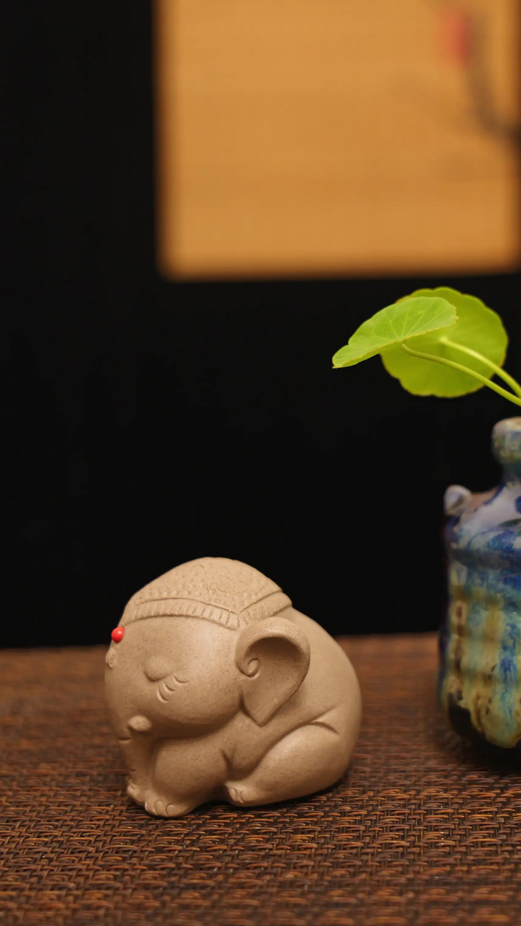 Yixing Zisha Handmade Round Elephant Tea Pet