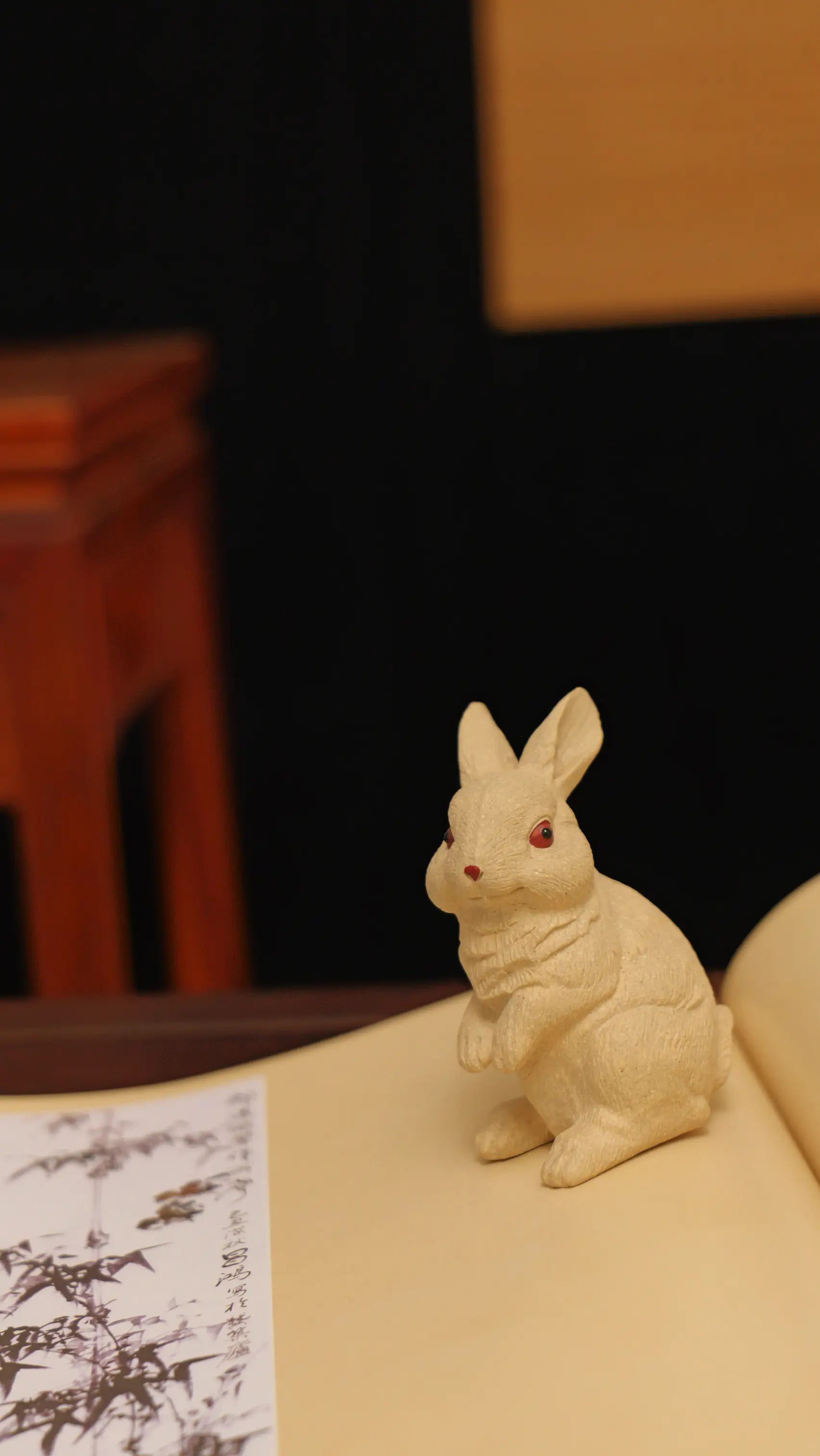 Yixing Zisha Handmade Jade Rabbit Tea Pet (Auspicious Style)