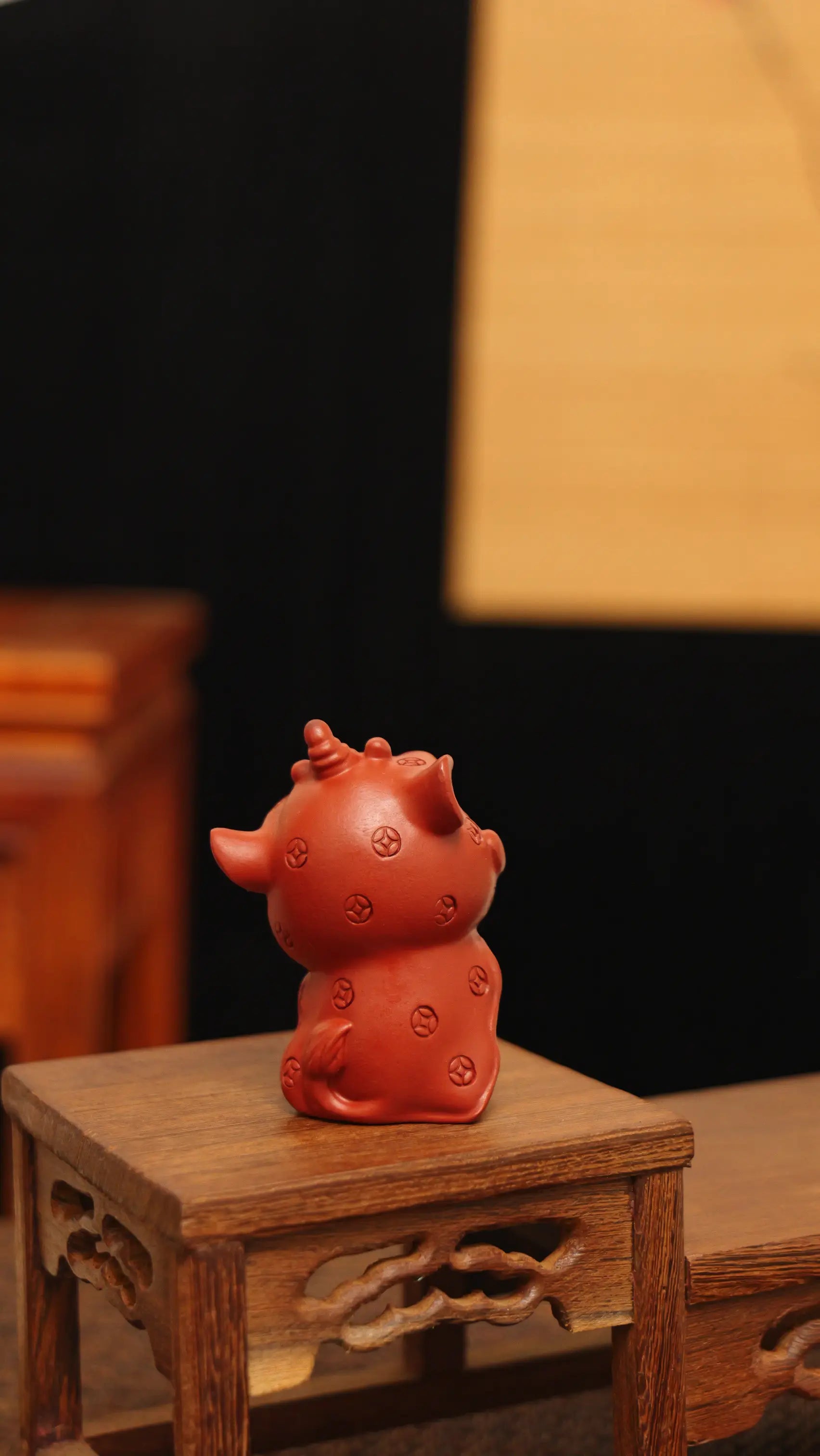 Yixing Zisha Handmade Cute Little Lion Tea Pet