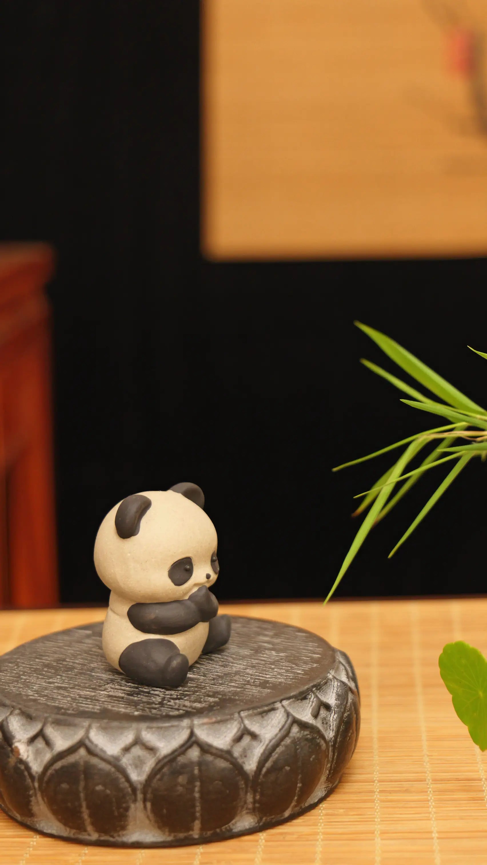 Yixing Zisha Handmade Cute Panda Tea Pet (Zen Style)