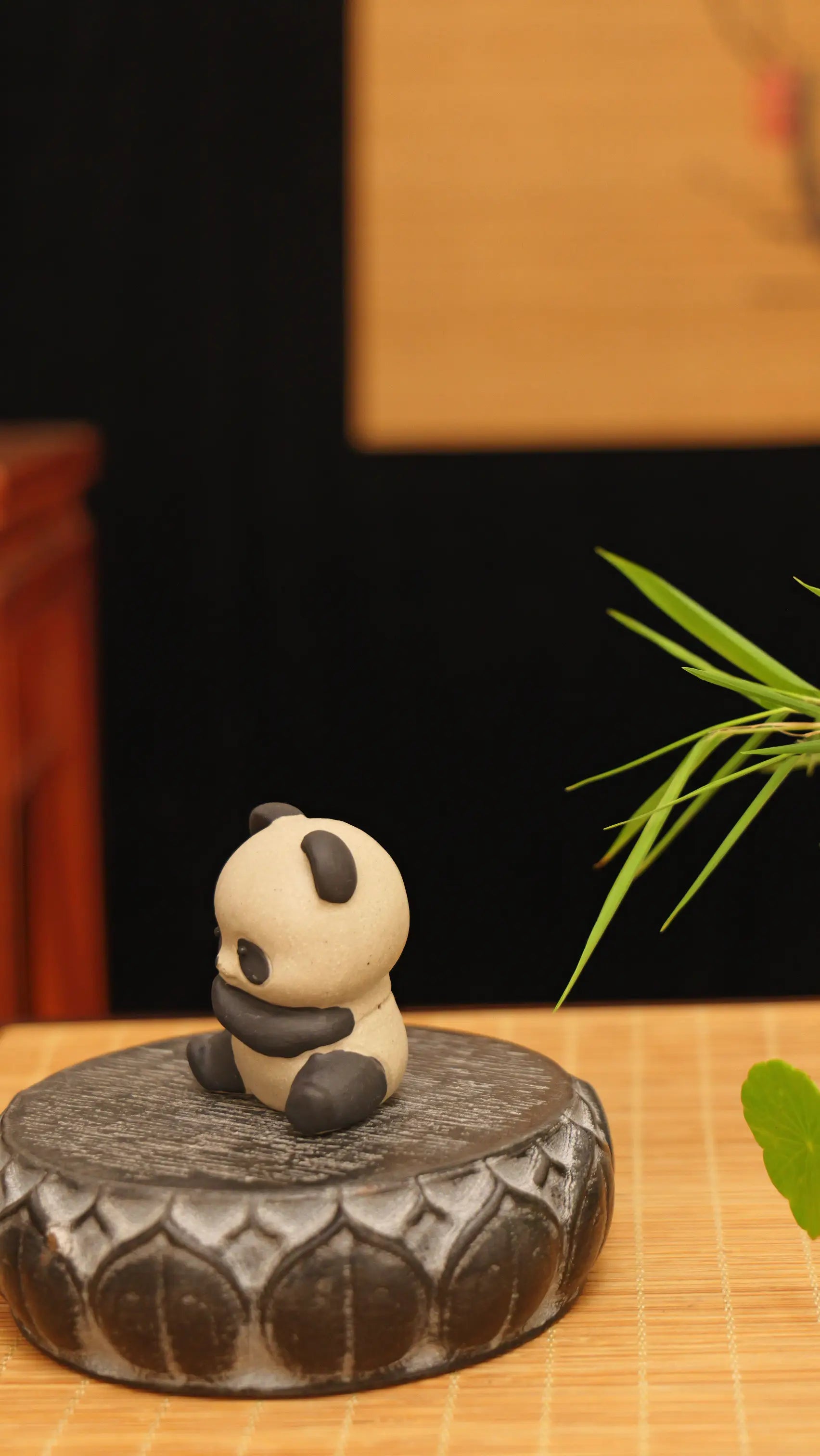 Yixing Zisha Handmade Cute Panda Tea Pet (Zen Style)