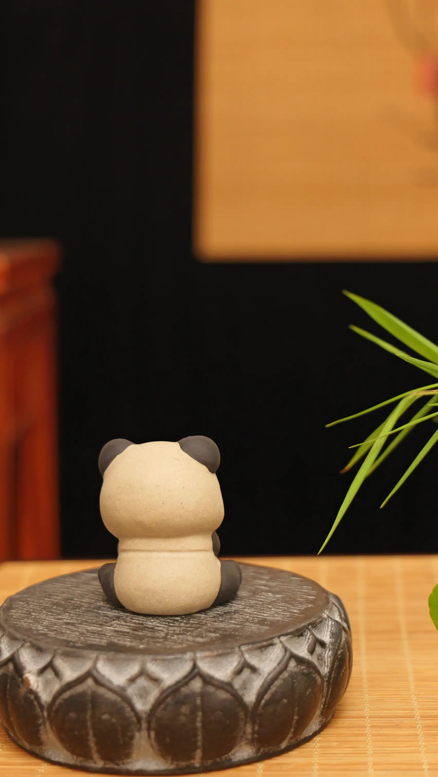 Yixing Zisha Handmade Cute Panda Tea Pet (Zen Style)
