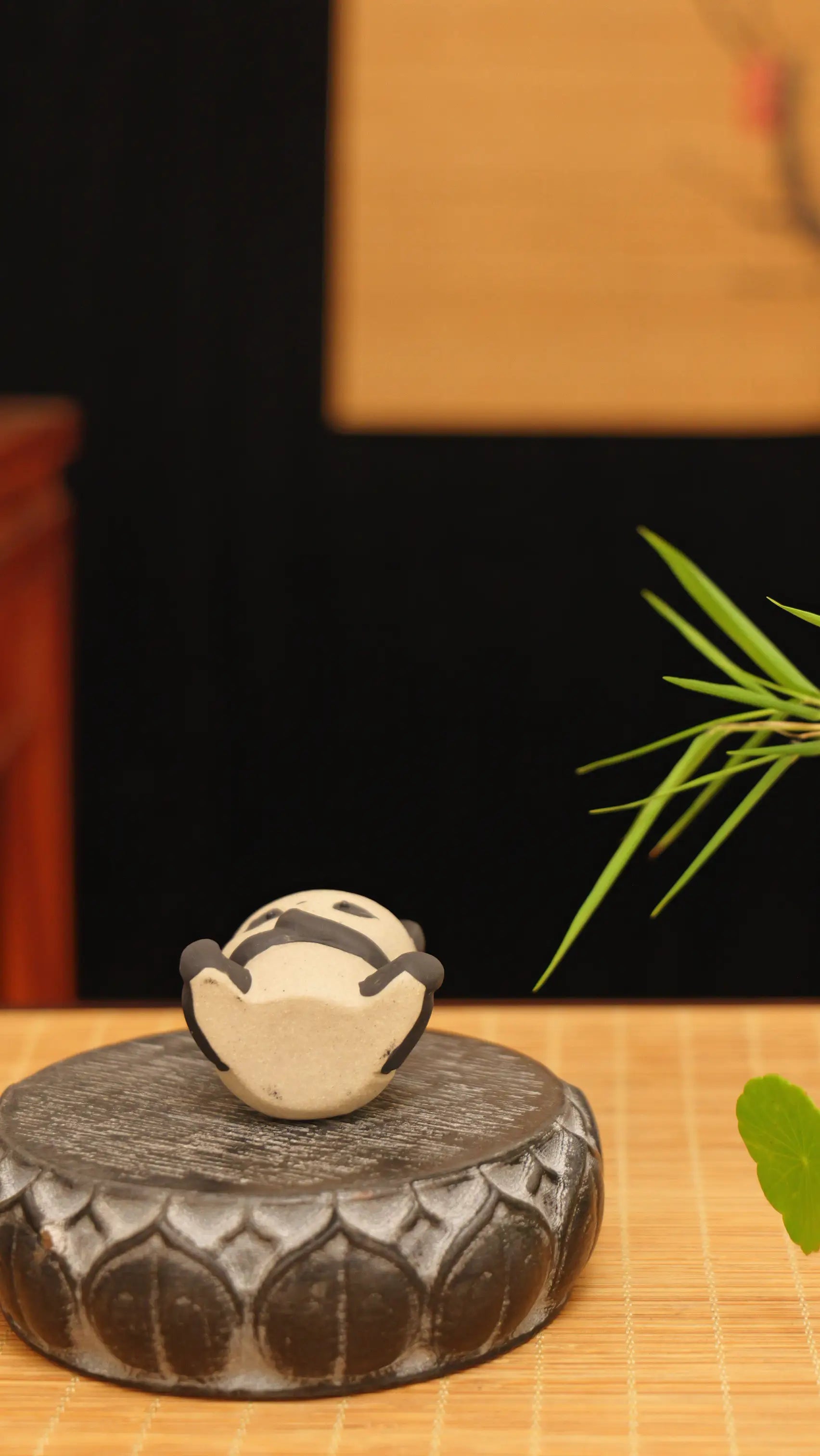 Yixing Zisha Handmade Cute Panda Tea Pet (Zen Style)
