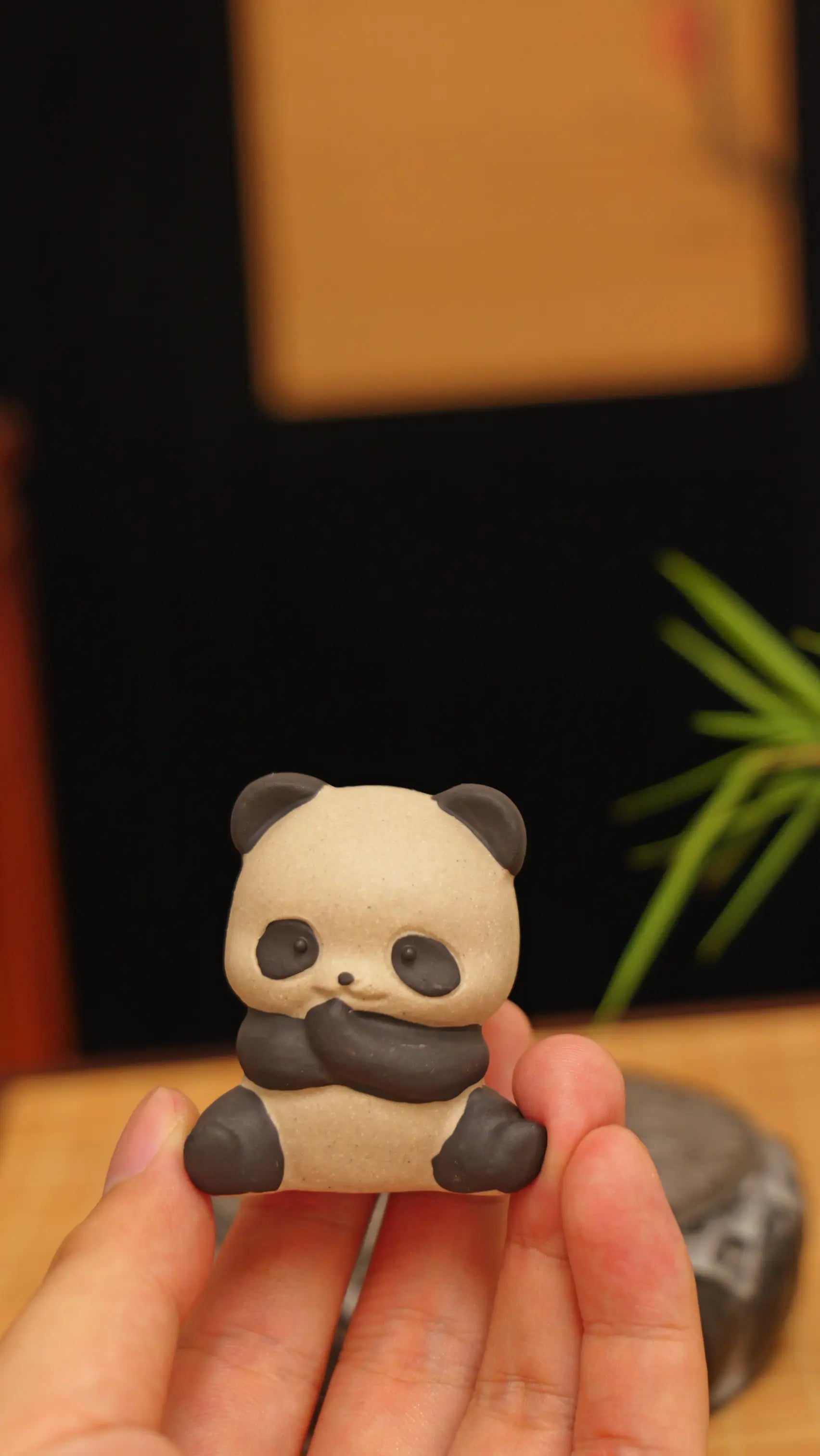 Yixing Zisha Handmade Cute Panda Tea Pet (Zen Style)