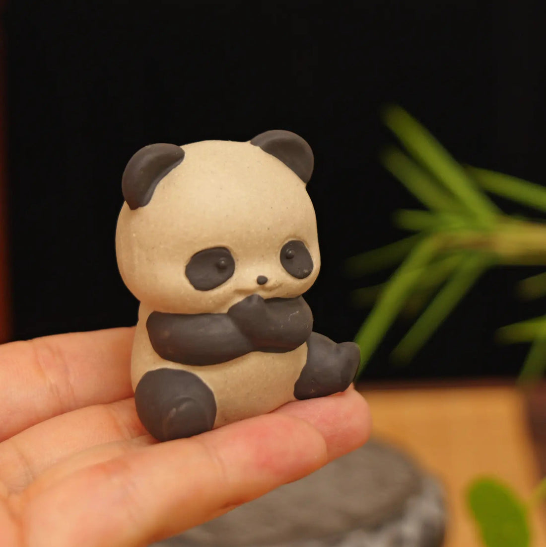 Yixing Zisha Handmade Cute Panda Tea Pet (Zen Style)