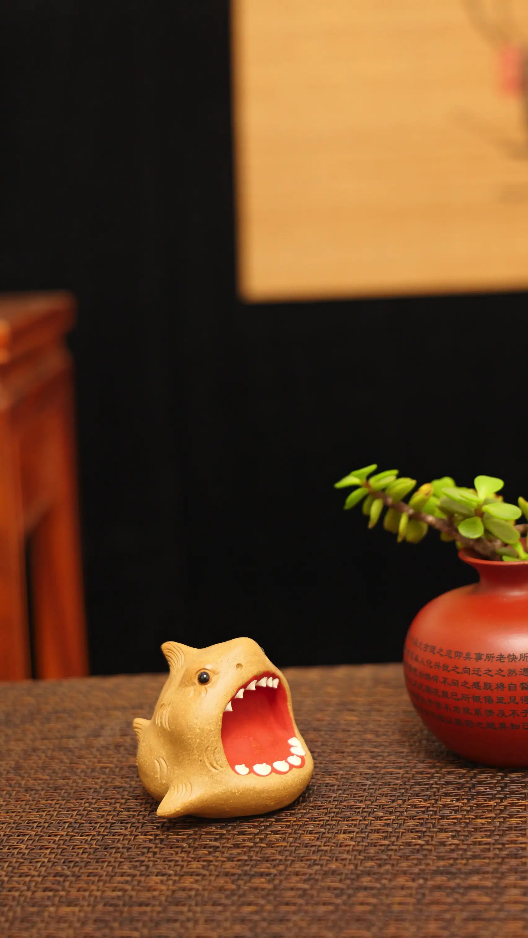 Yixing Zisha Handmade Cute Shark Tea Pet