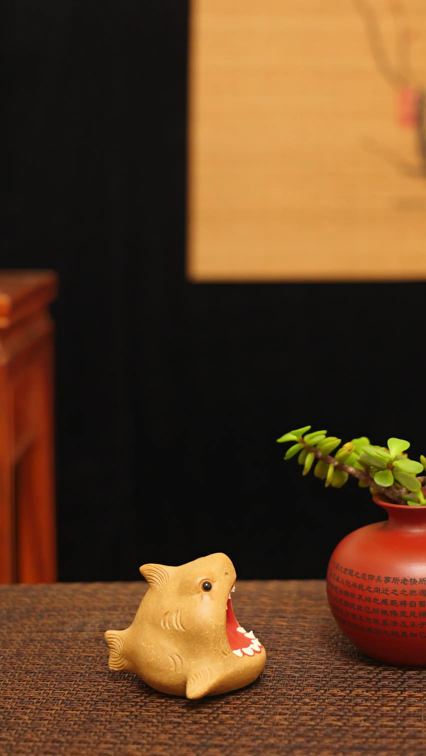 Yixing Zisha Handmade Cute Shark Tea Pet