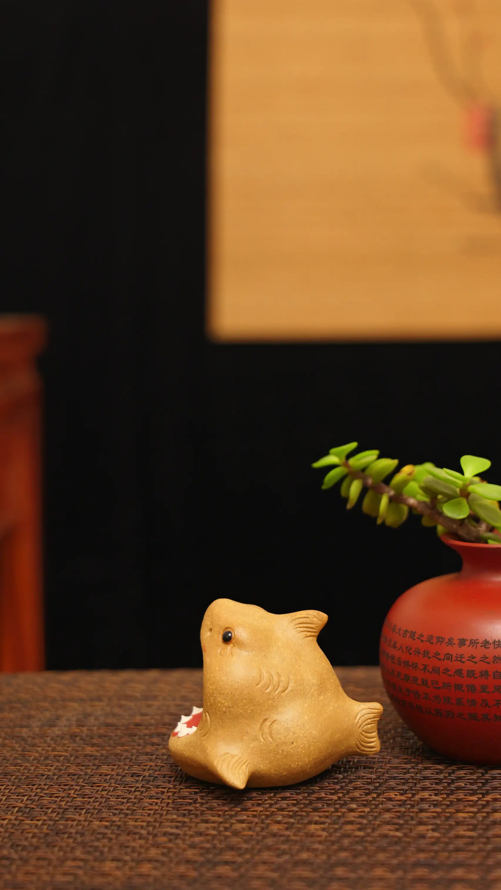 Yixing Zisha Handmade Cute Shark Tea Pet