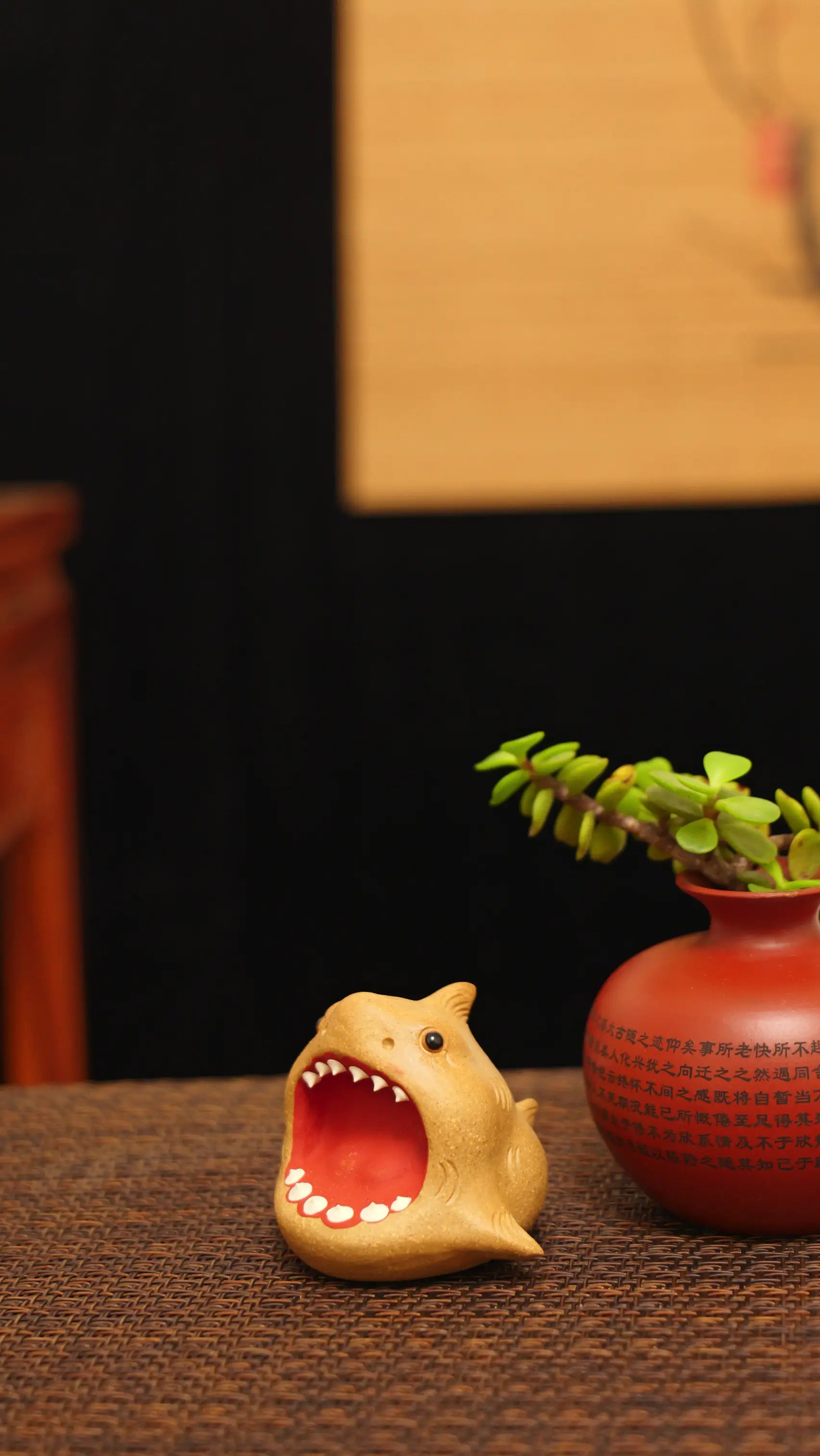Yixing Zisha Handmade Cute Shark Tea Pet