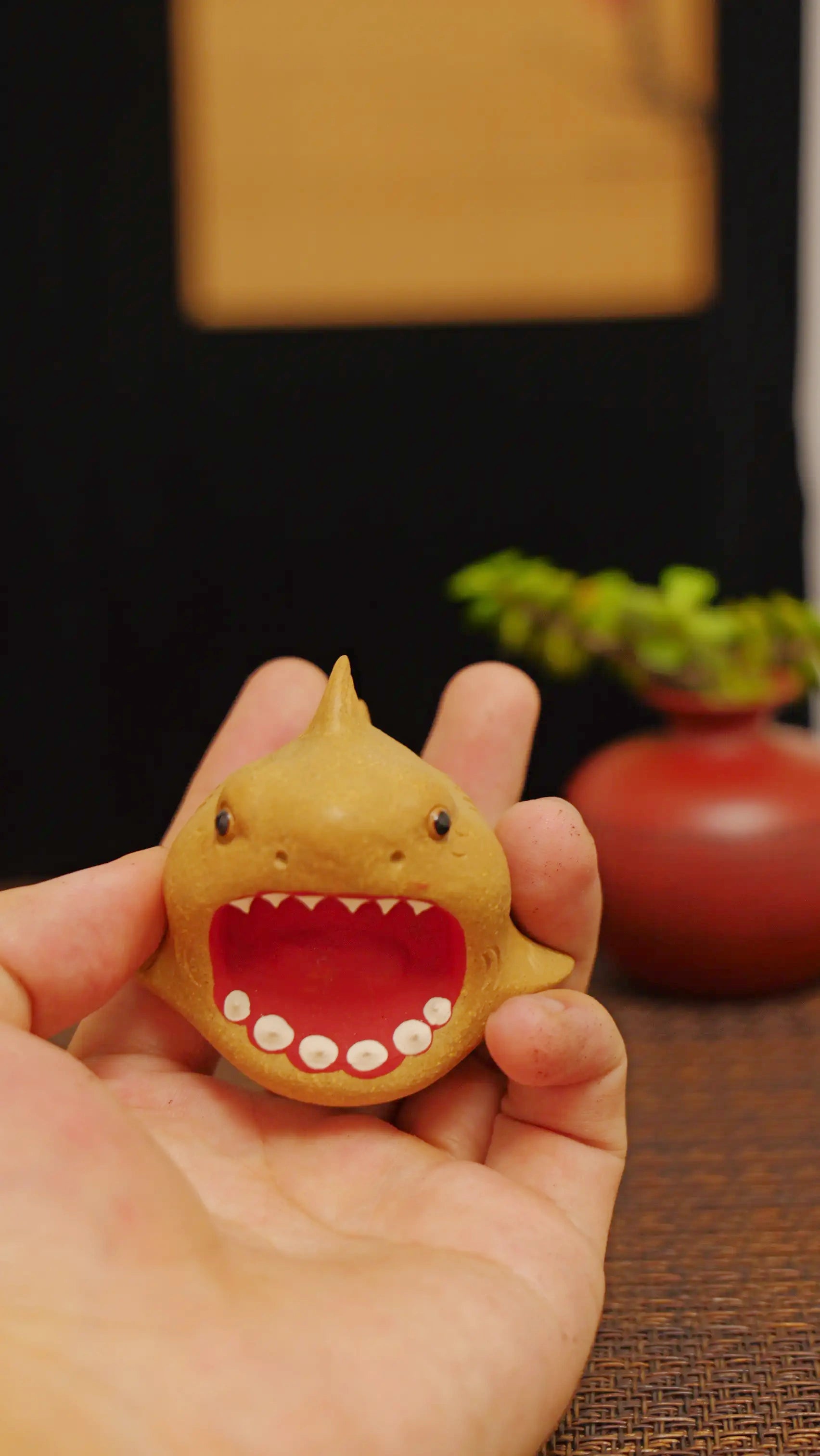 Yixing Zisha Handmade Cute Shark Tea Pet