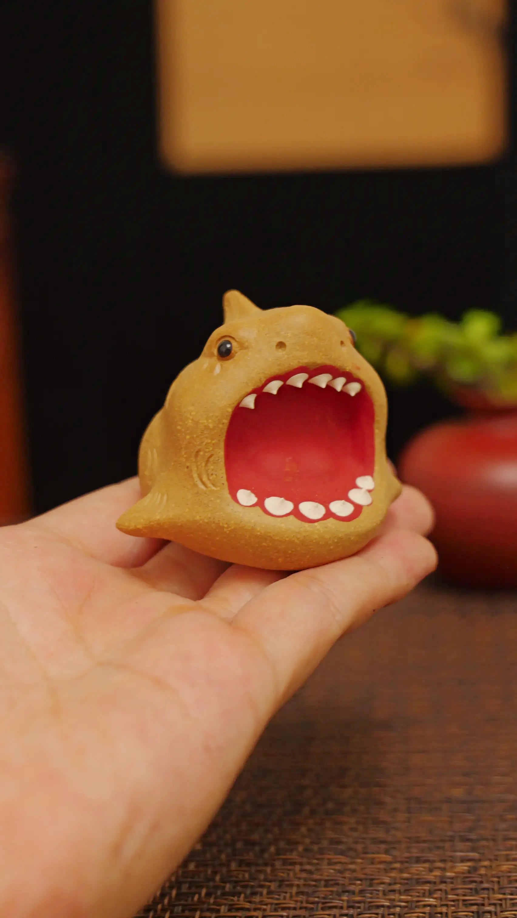 Yixing Zisha Handmade Cute Shark Tea Pet