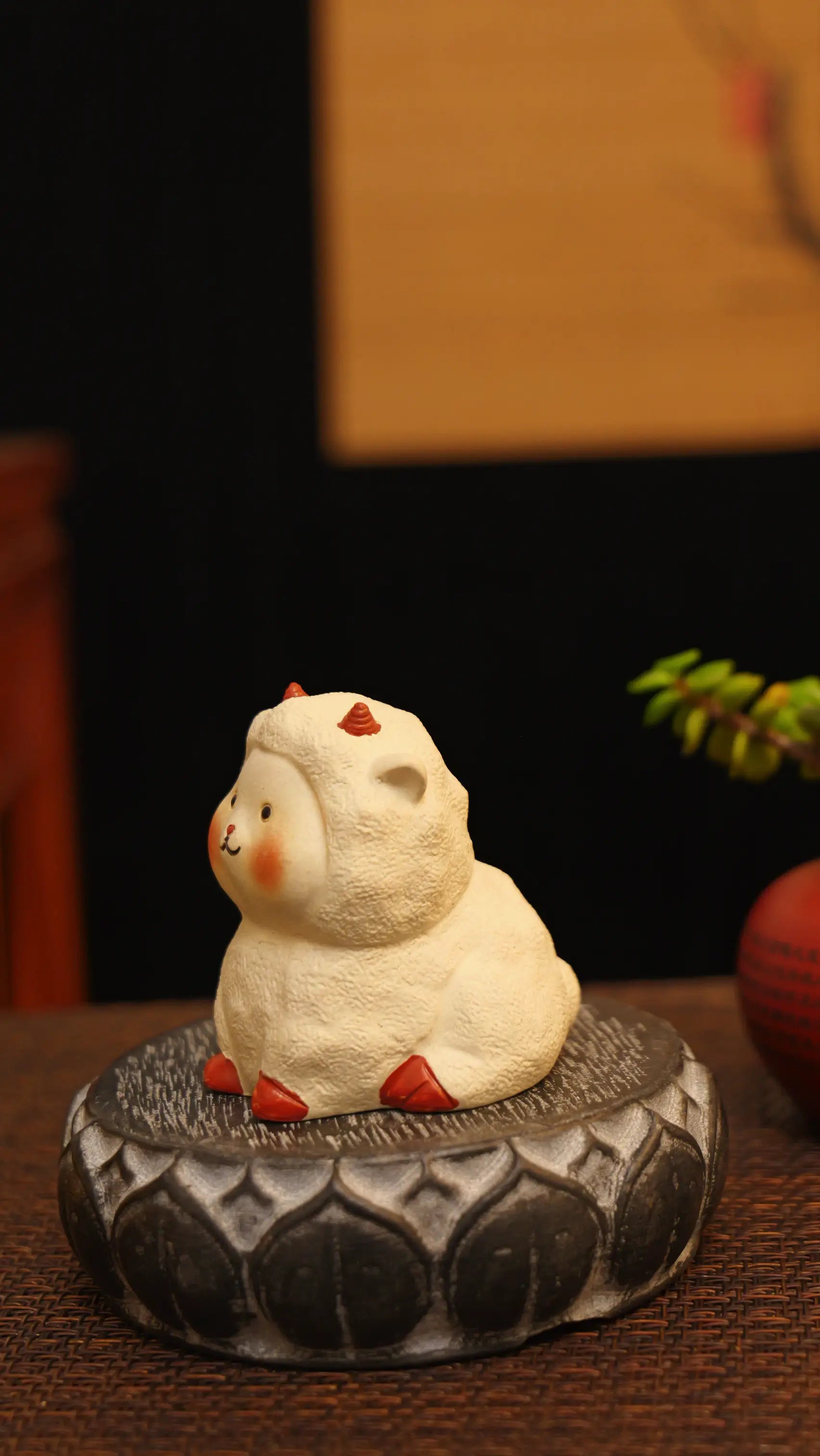 Yixing Zisha Handmade Cute Sheep Tea Pet