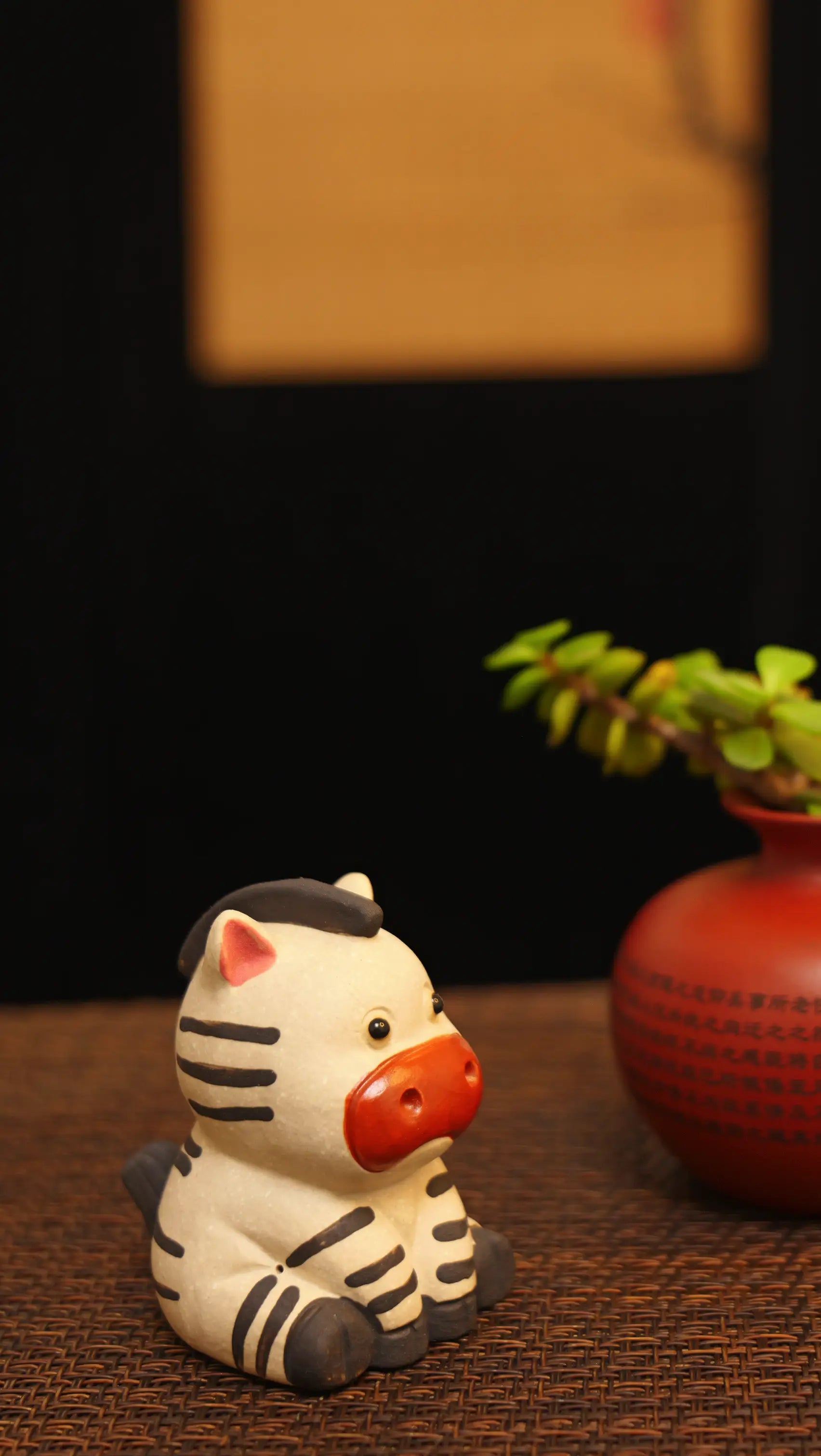 Yixing Zisha Handmade Cute Zebra Tea Pet
