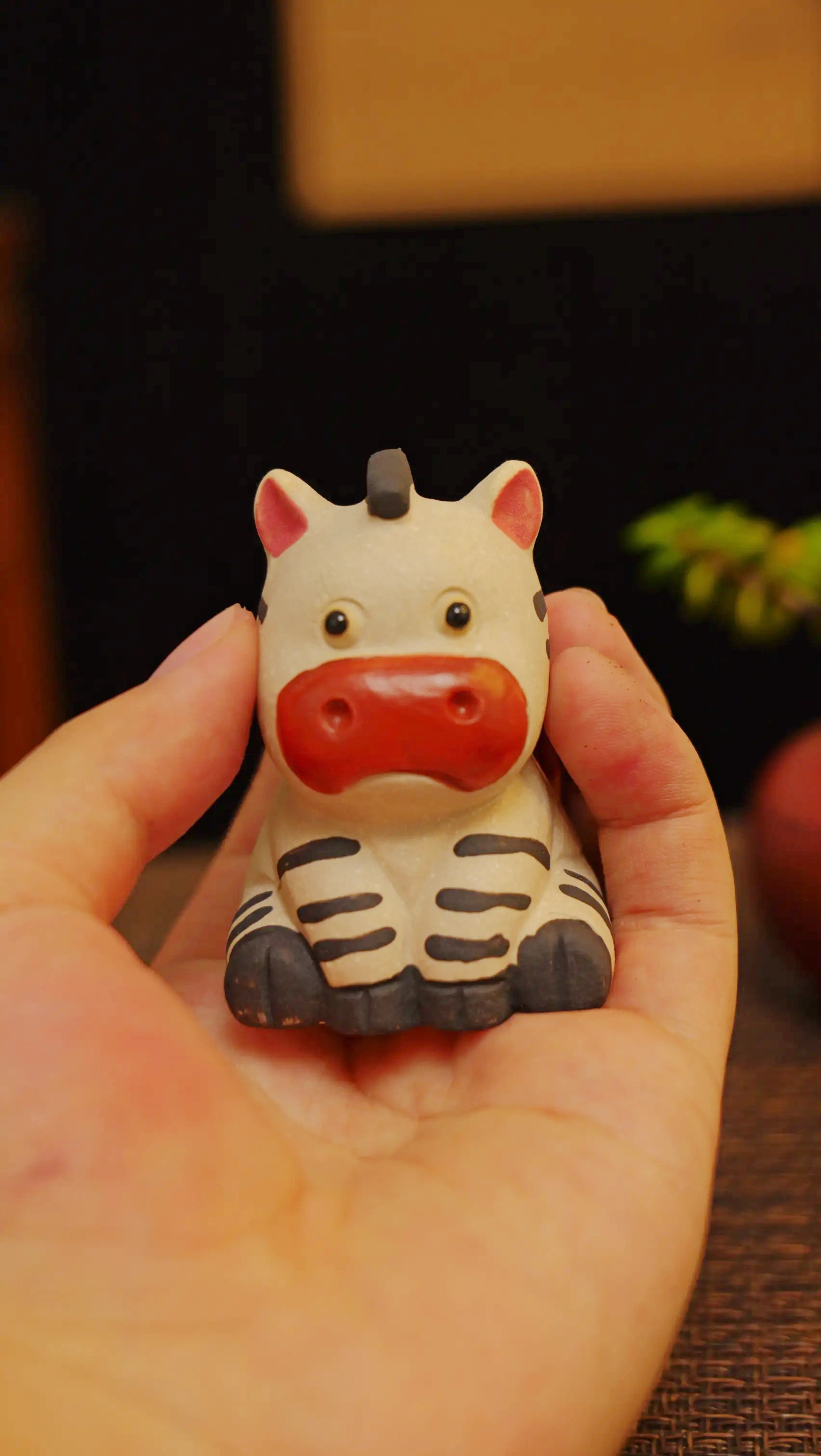 Yixing Zisha Handmade Cute Zebra Tea Pet