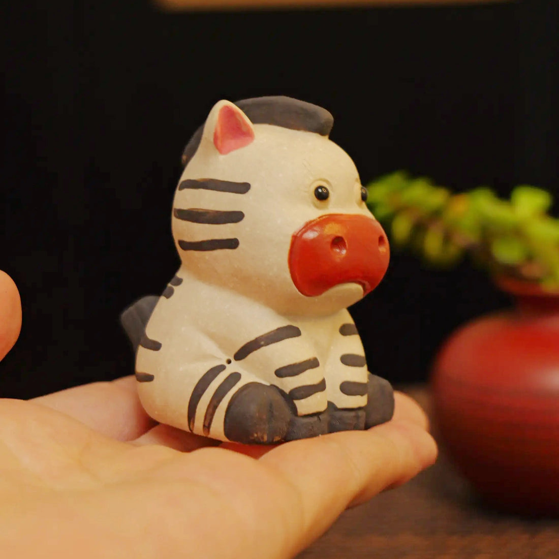 Yixing Zisha Handmade Cute Zebra Tea Pet
