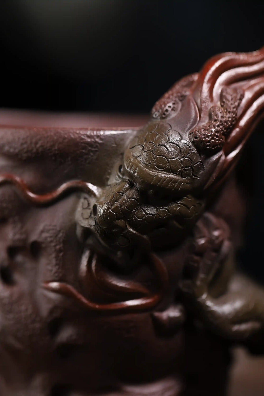 Yixing Zisha Handmade Dragon-Head Teacup